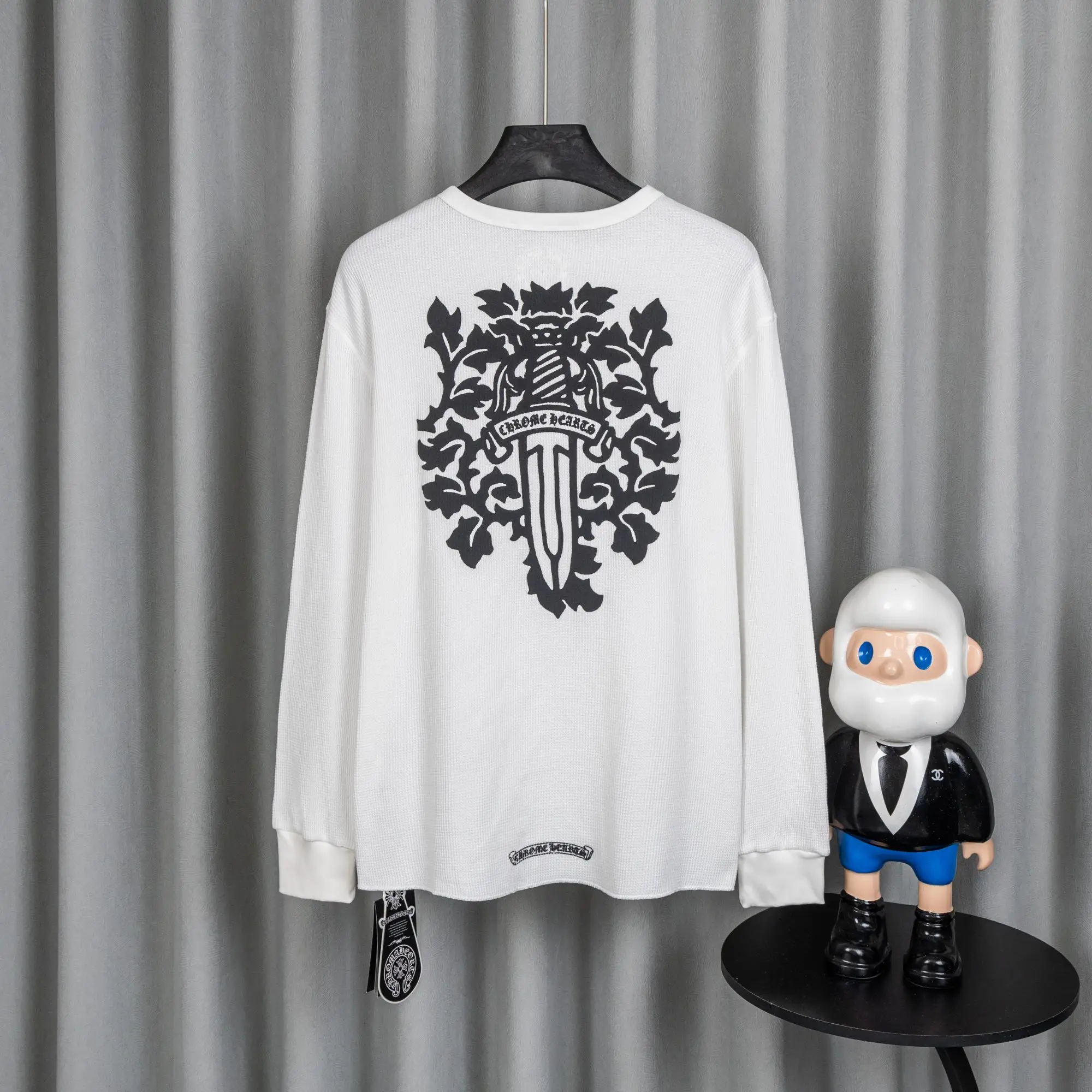 Chrome Hearts Waffle-Knit Long-Sleeve T-Shirt D19021040 — view 2