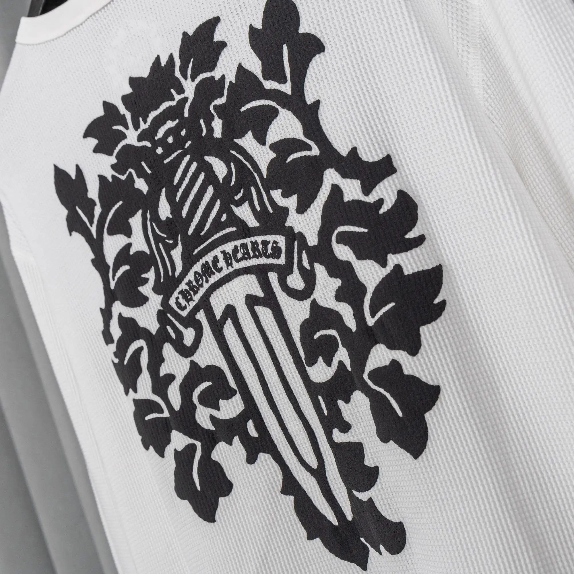 Chrome Hearts Waffle-Knit Long-Sleeve T-Shirt D19021040 — view 14
