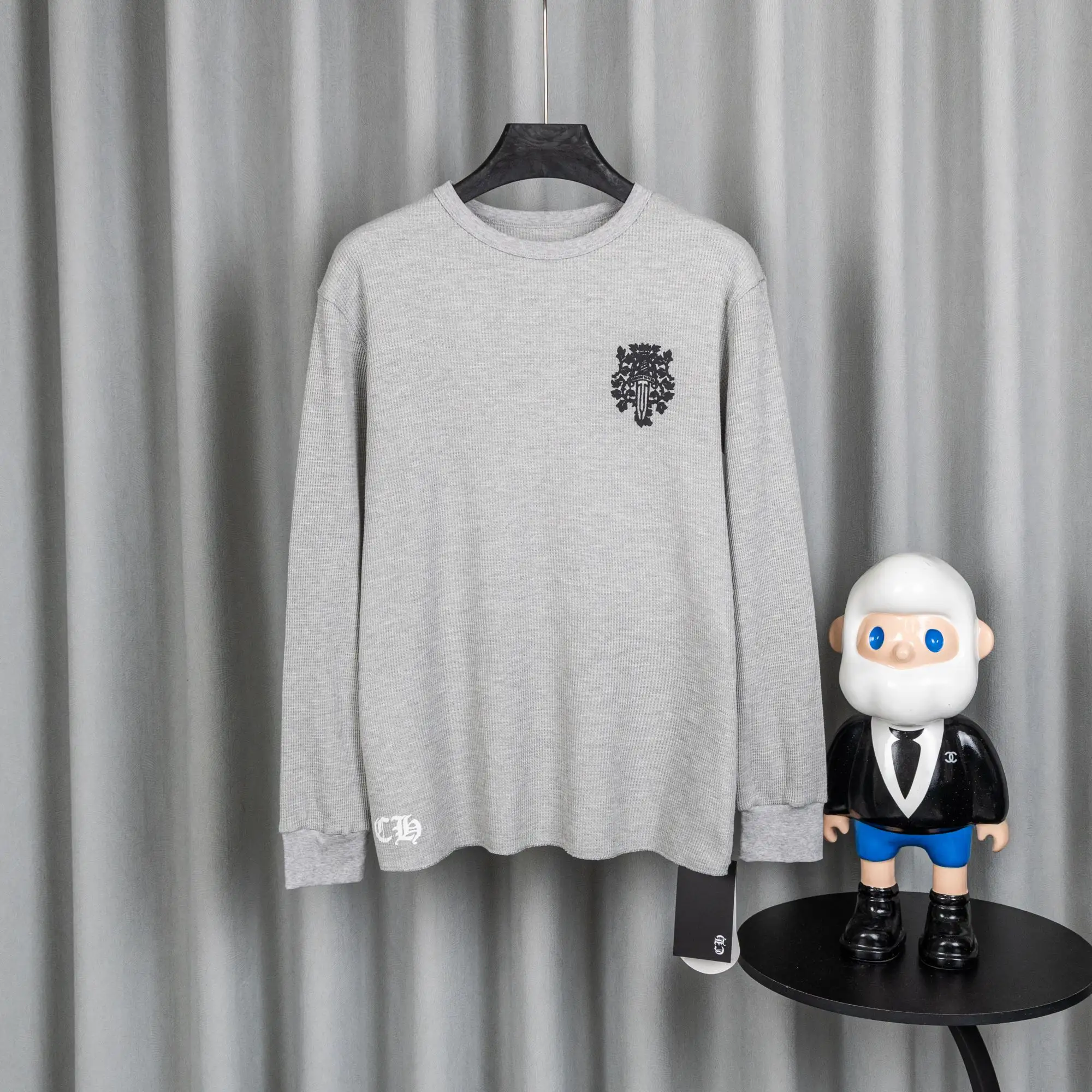 Chrome Hearts Waffle-Knit Long-Sleeve T-Shirt D19021039