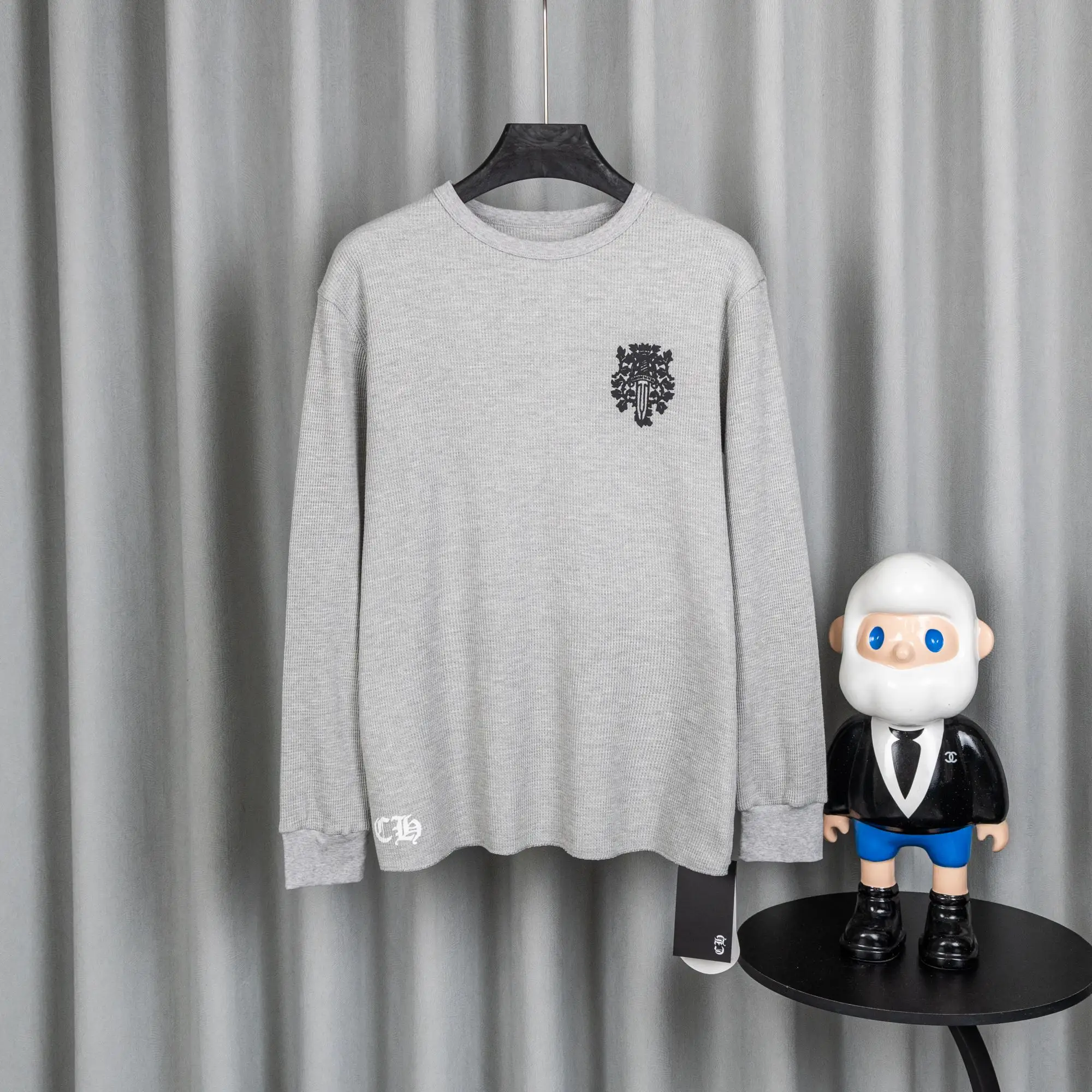 Chrome Hearts Waffle-Knit Long-Sleeve T-Shirt D19021039