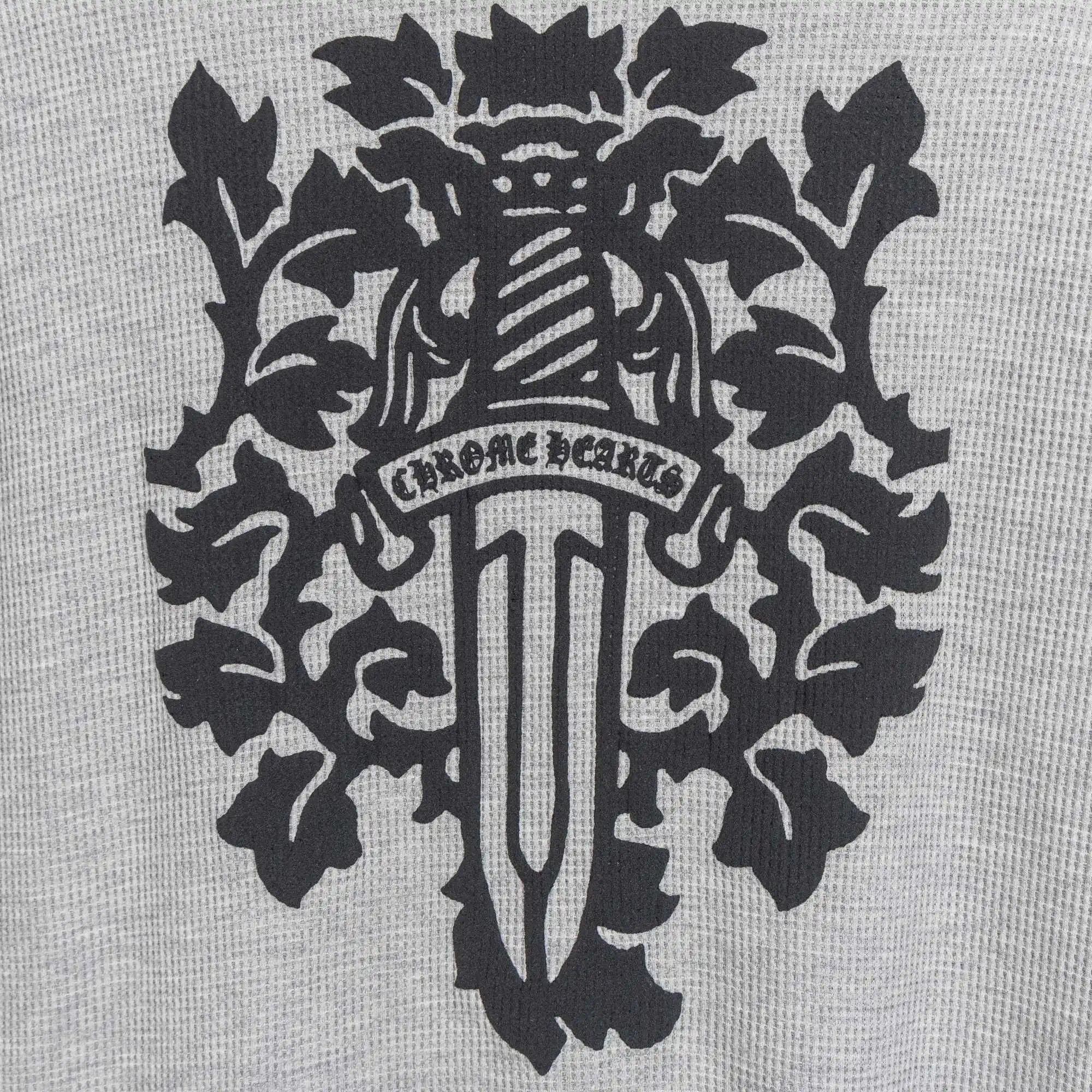 Chrome Hearts Waffle-Knit Long-Sleeve T-Shirt D19021039 — view 6