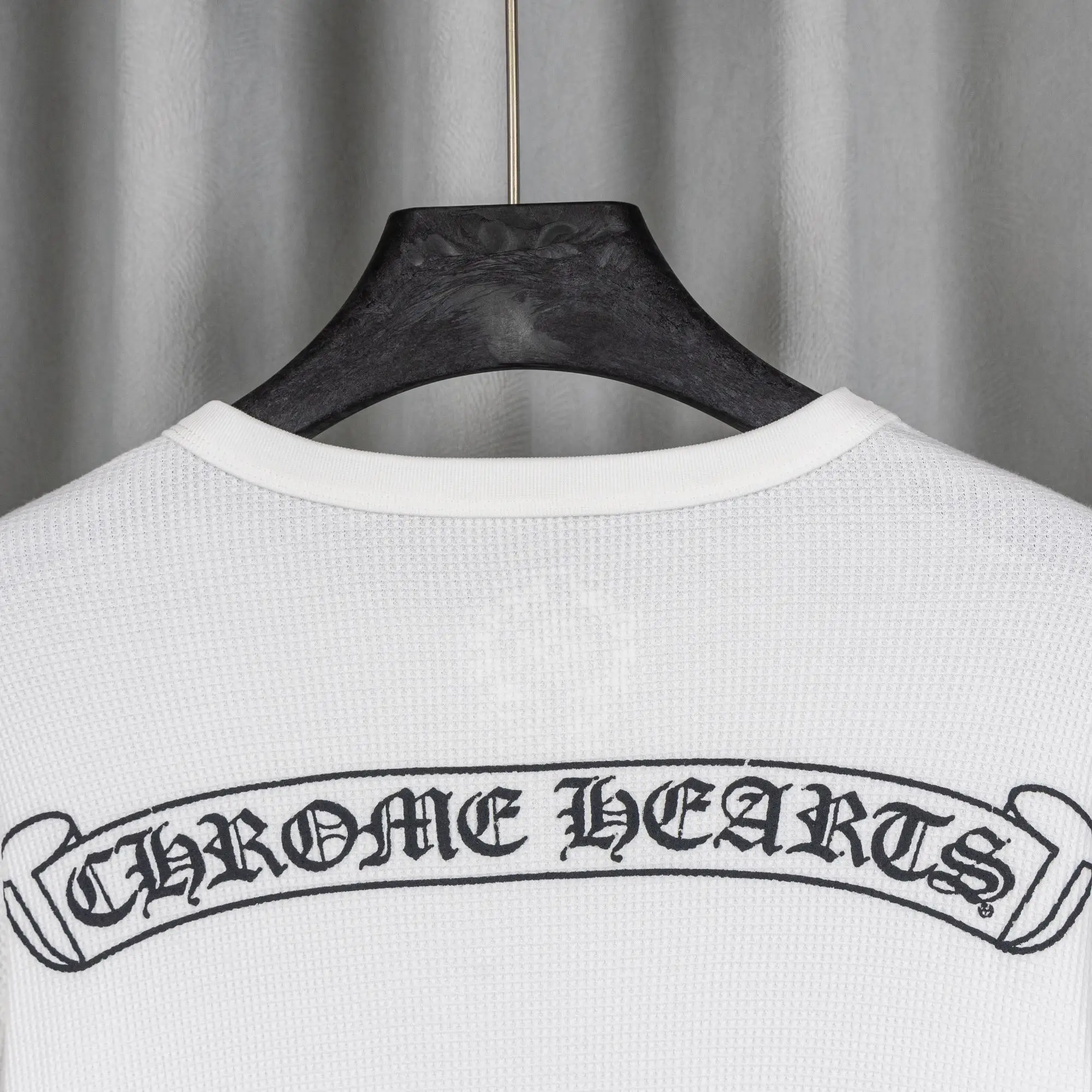 Chrome Hearts Waffle-Knit Long-Sleeve T-Shirt D19021043 — view 4