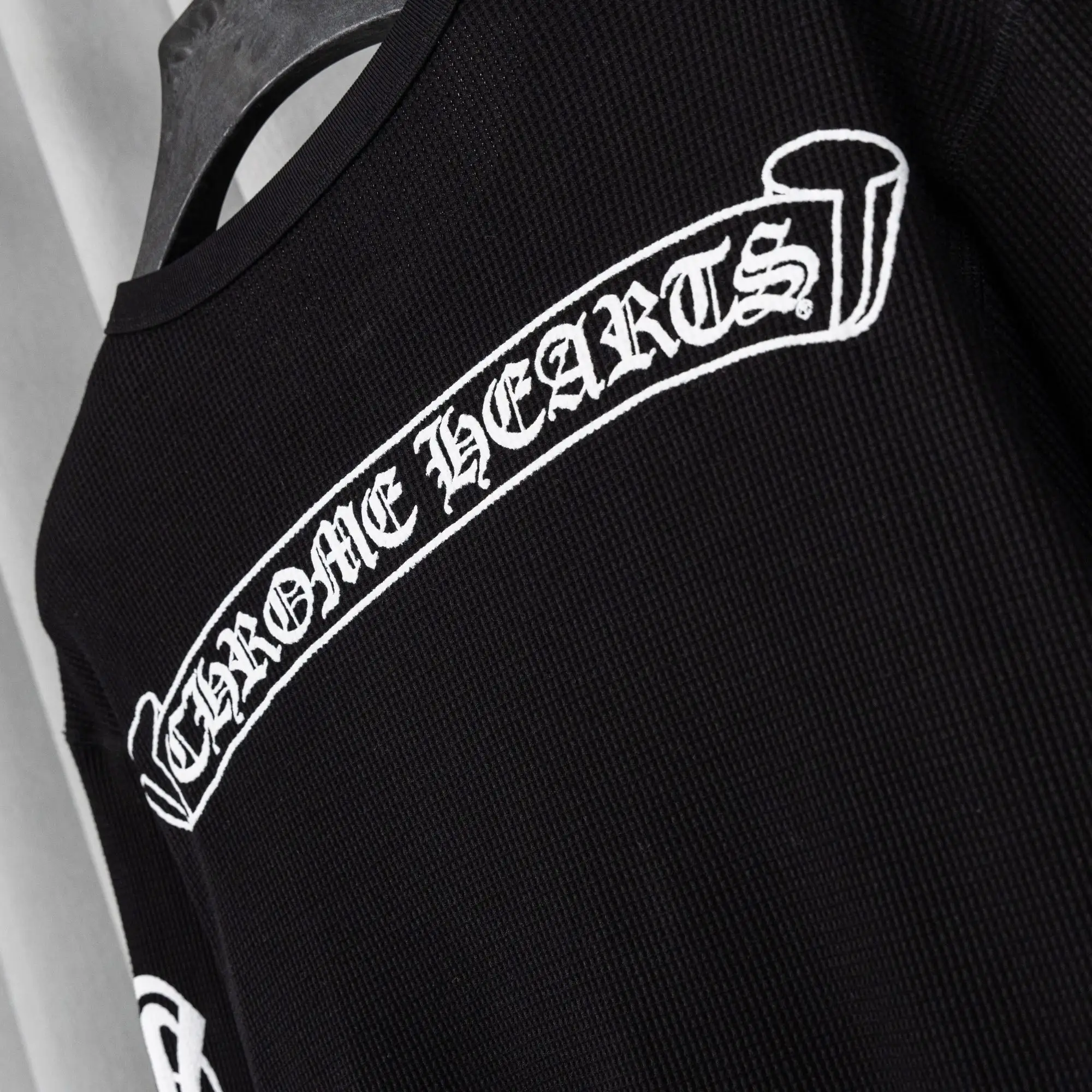 Chrome Hearts Waffle-Knit Long-Sleeve T-Shirt D19021041 — view 13