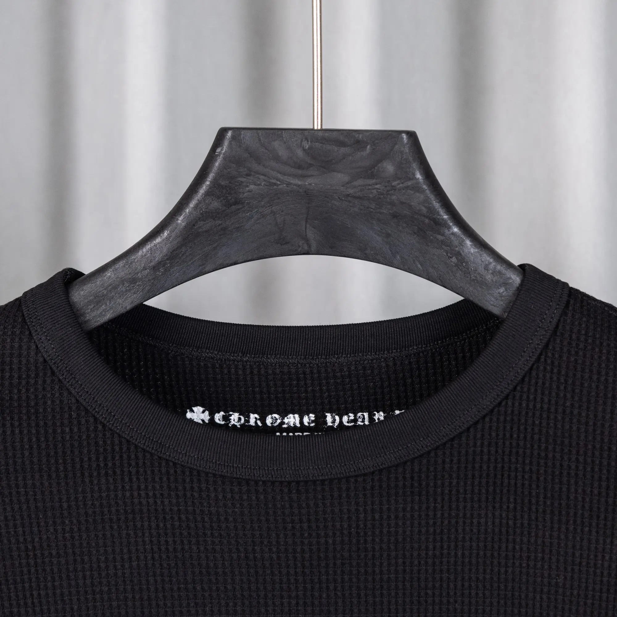 Chrome Hearts Waffle-Knit Long-Sleeve T-Shirt D19021034 — view 4