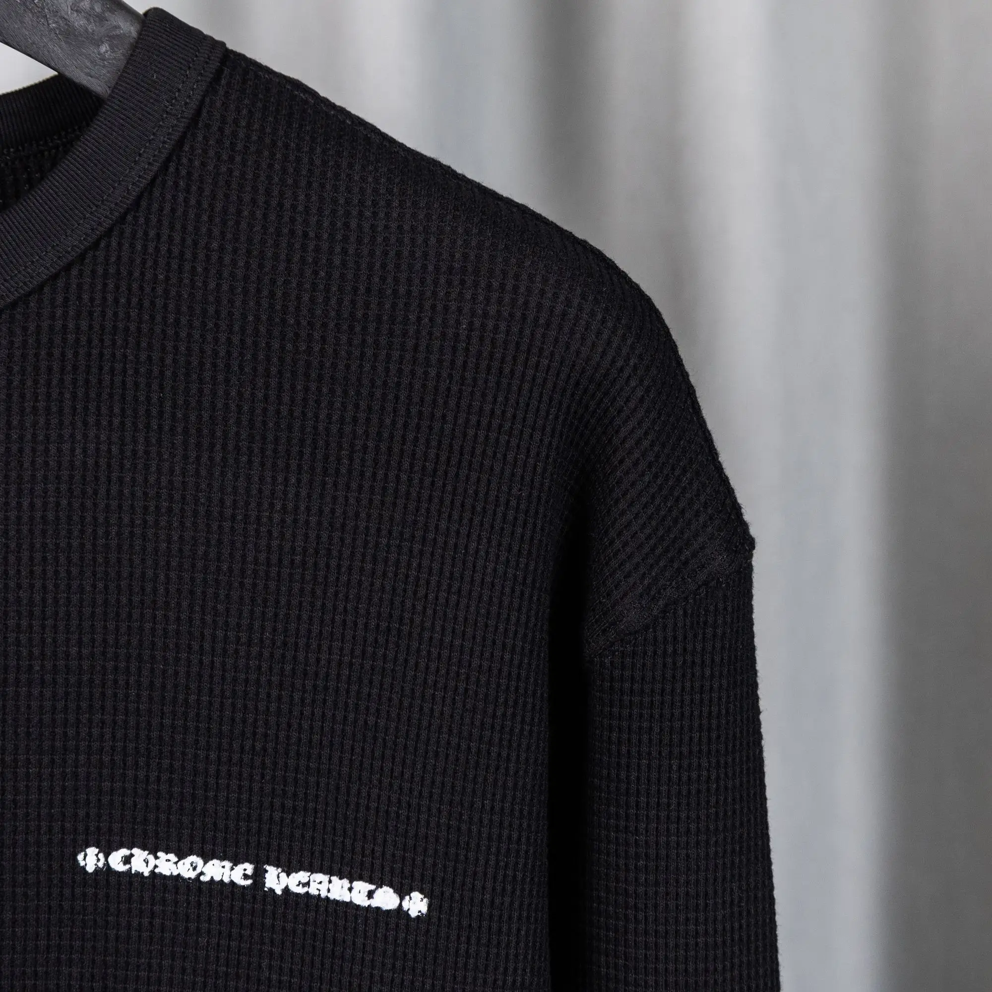 Chrome Hearts Waffle-Knit Long-Sleeve T-Shirt D19021034 — view 10