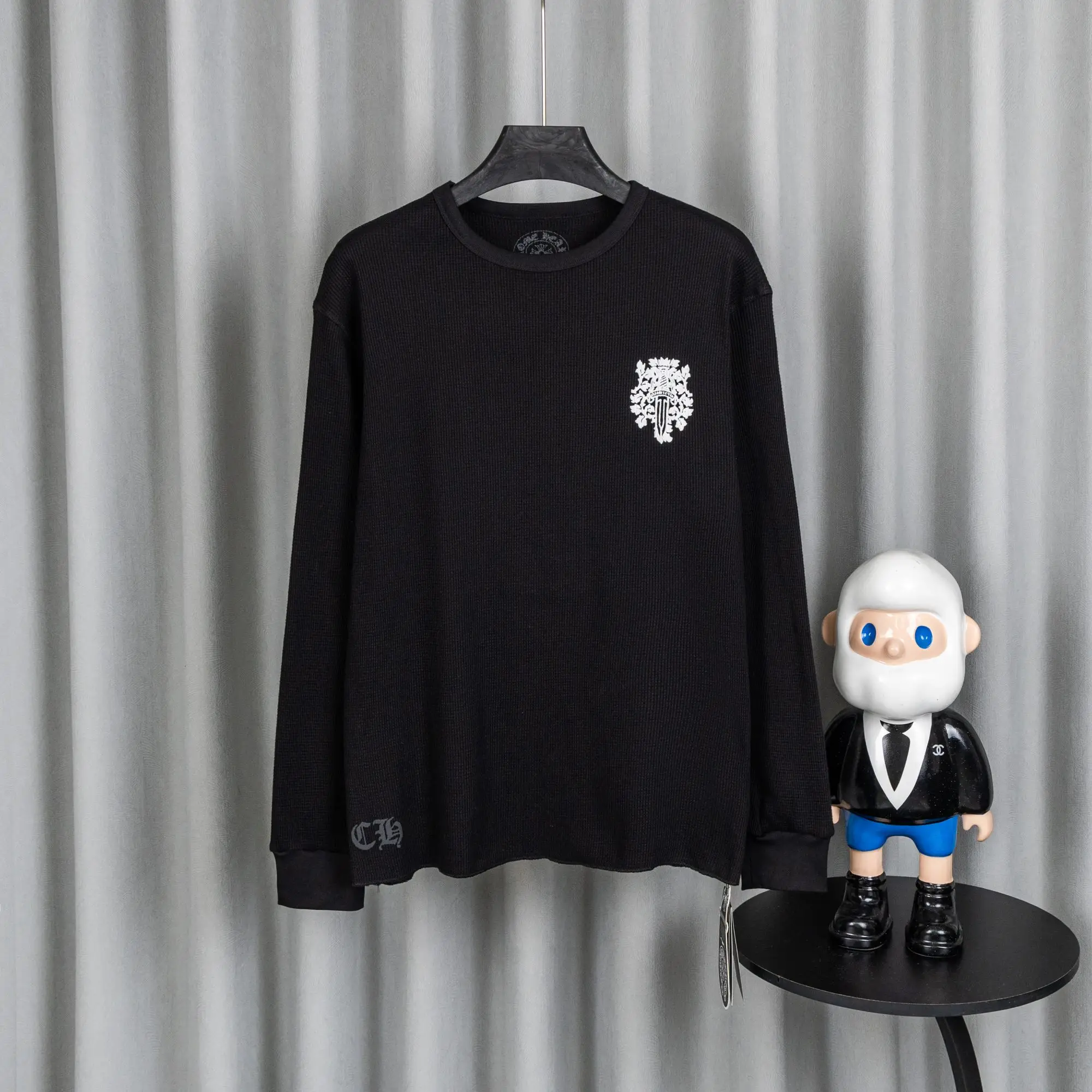 Chrome Hearts Waffle-Knit Long-Sleeve T-Shirt D19021038