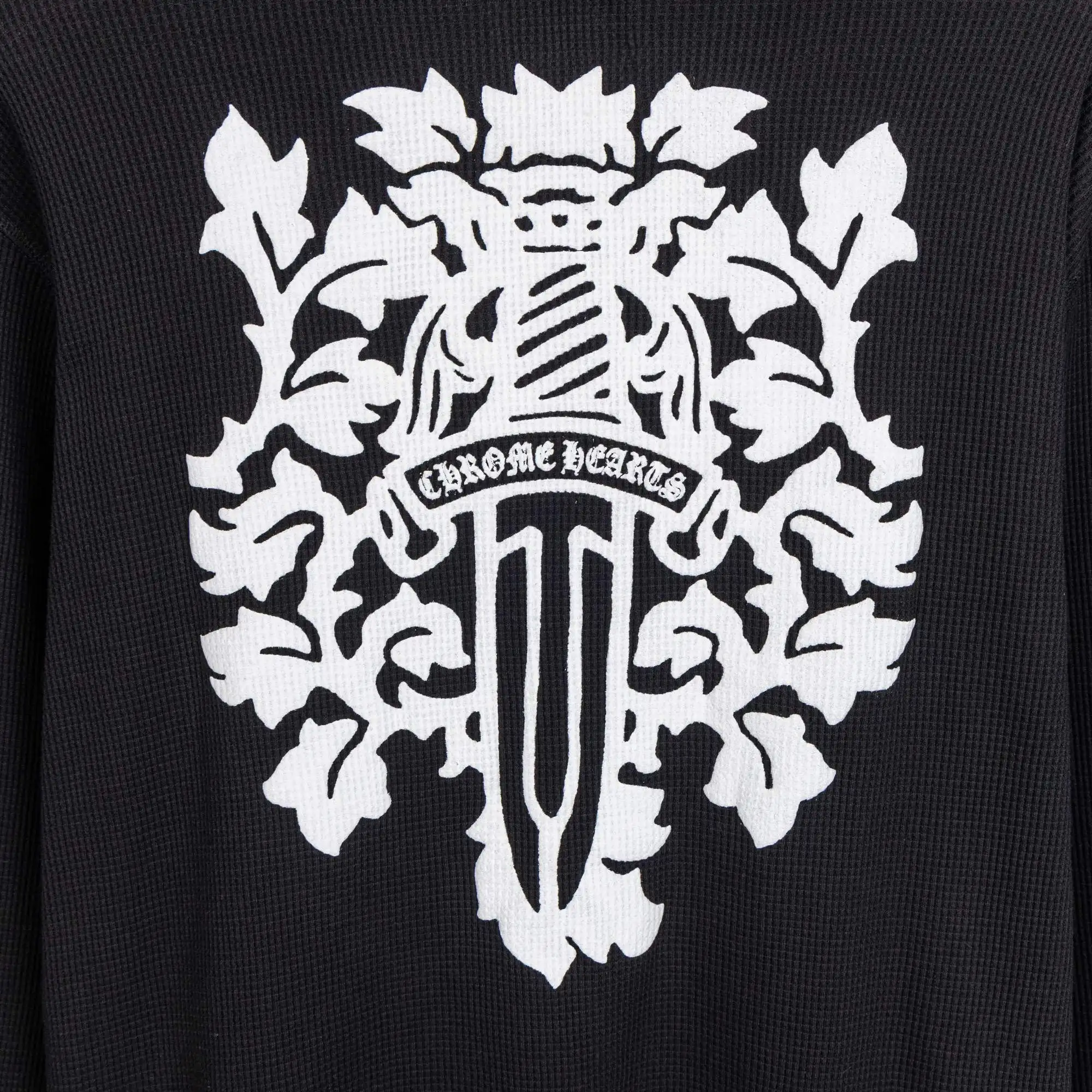Chrome Hearts Waffle-Knit Long-Sleeve T-Shirt D19021038 — view 6