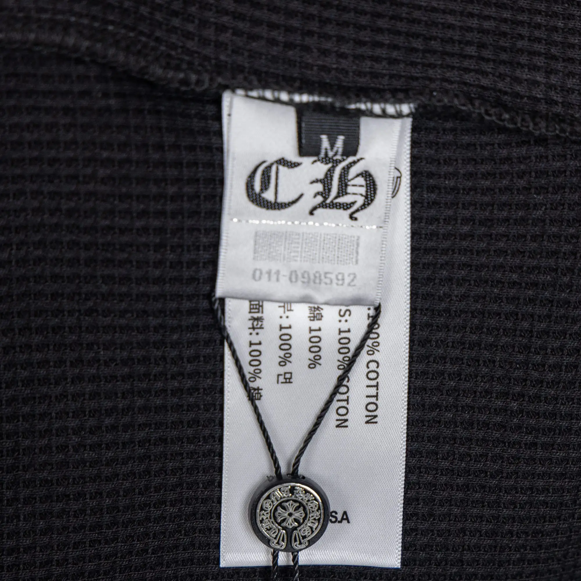 Chrome Hearts Waffle-Knit Long-Sleeve T-Shirt D19021038 — view 7