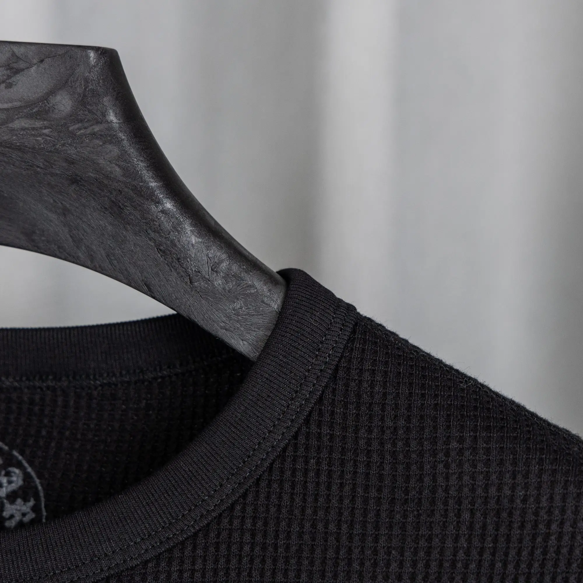 Chrome Hearts Waffle-Knit Long-Sleeve T-Shirt D19021038 — view 9