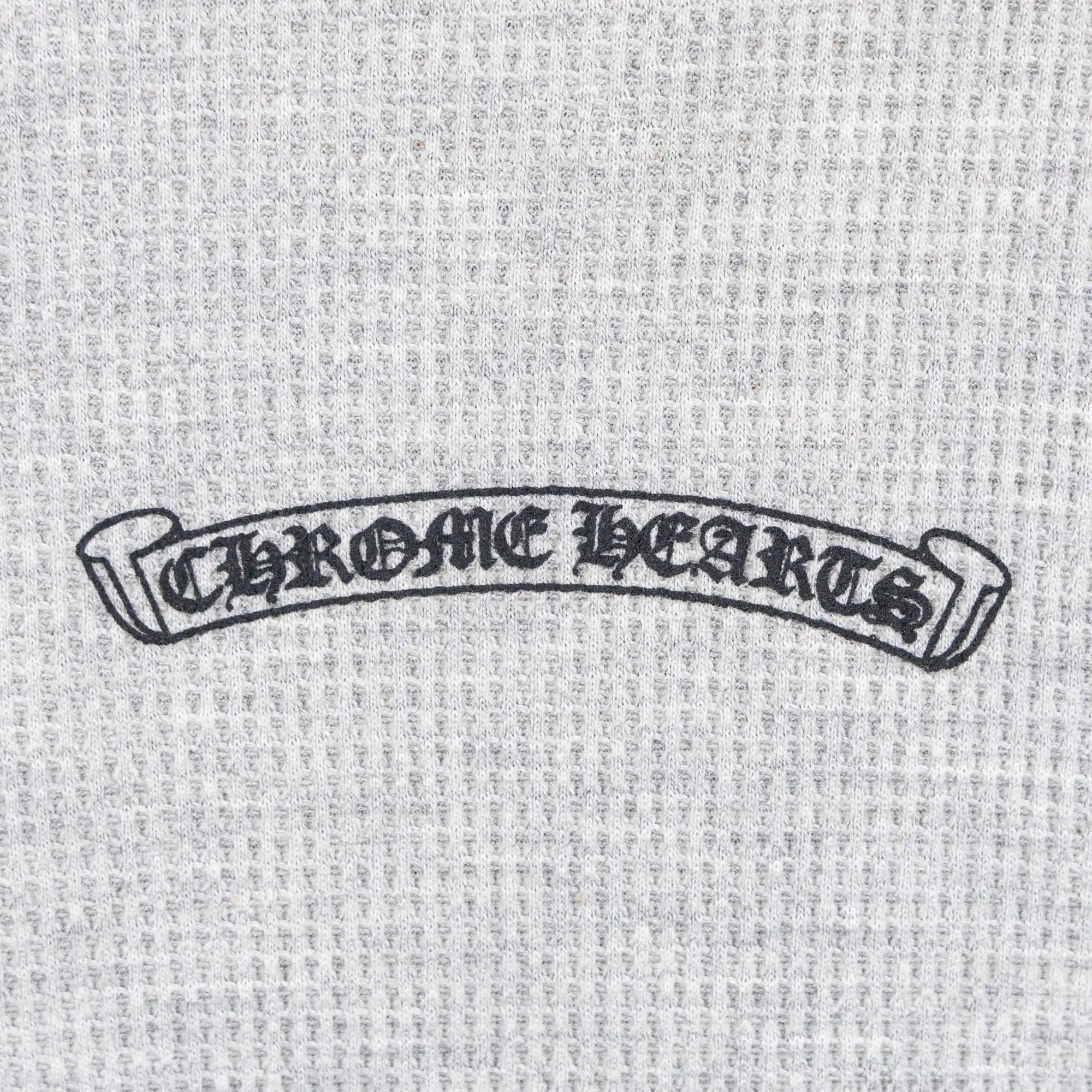 Logo-Print Waffle-Knit Long-Sleeved T-Shirt D19021042 — view 6
