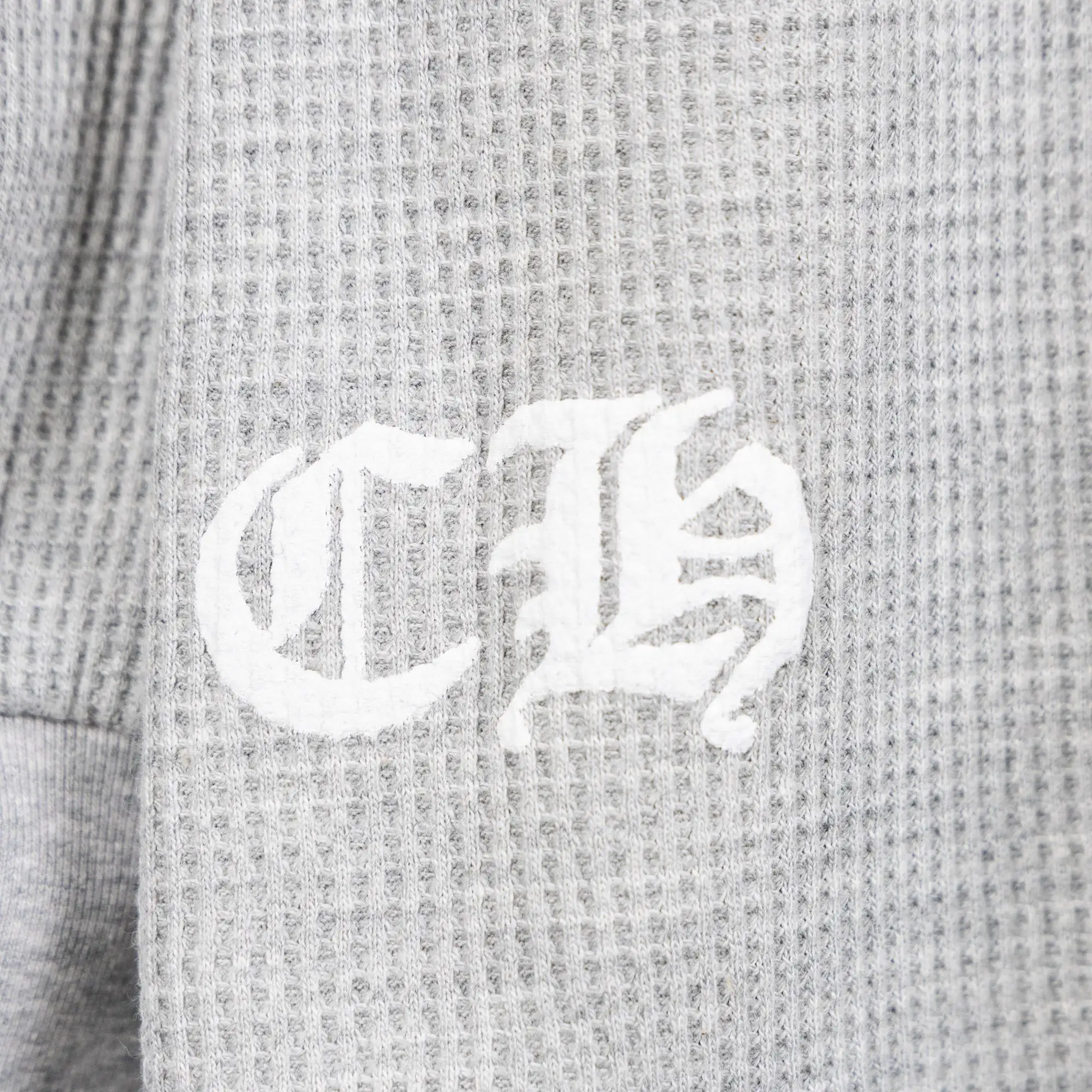 Logo-Print Waffle-Knit Long-Sleeved T-Shirt D19021042 — view 16