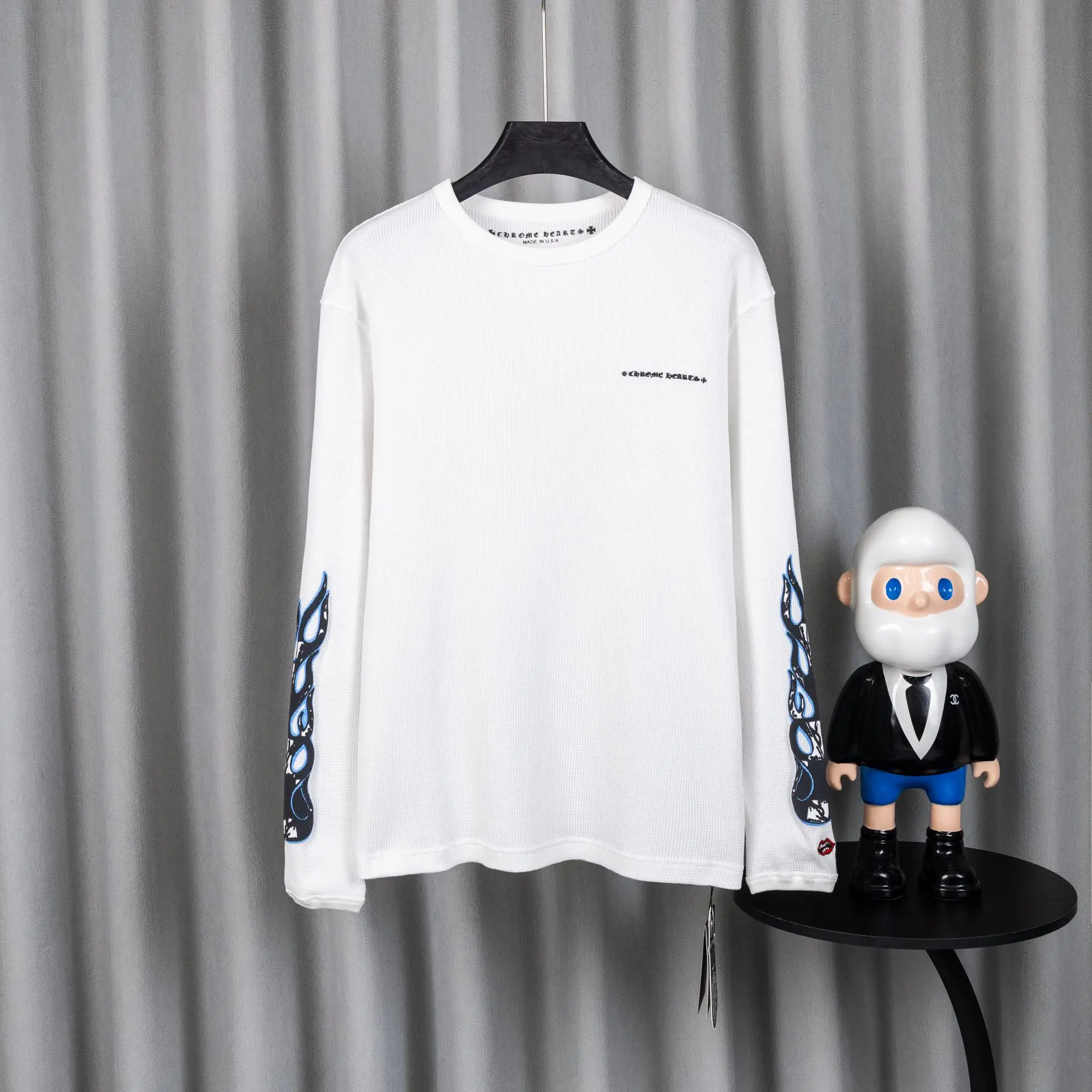 Chrome Hearts Waffle-Knit Long-Sleeve T-Shirt D19021035