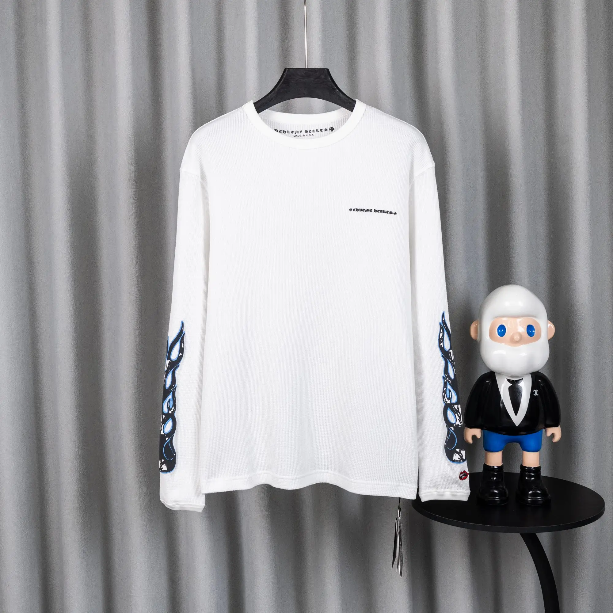 Chrome Hearts Waffle-Knit Long-Sleeve T-Shirt D19021035