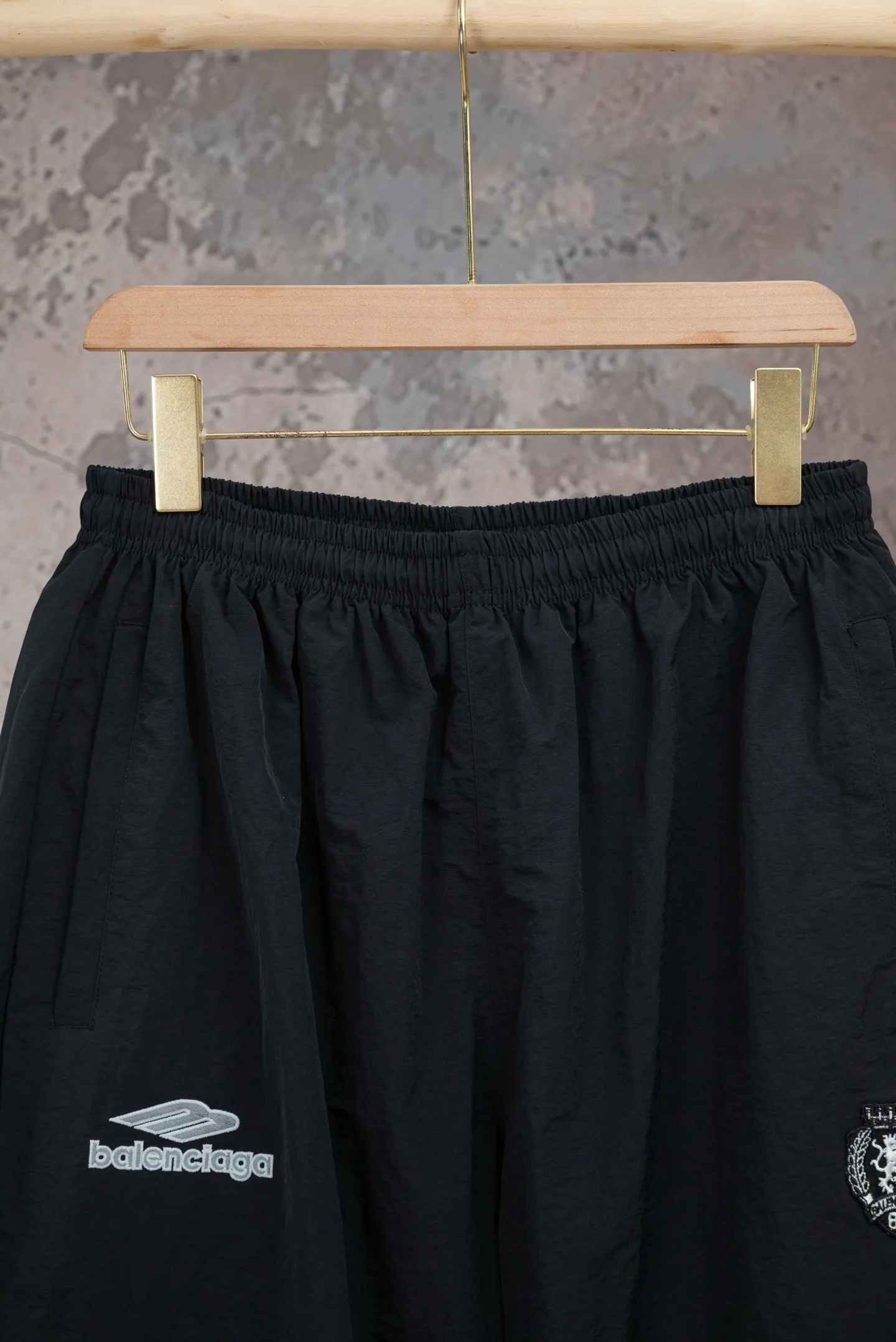 Embroidered Technical Shell Track Pants D19521080 — view 4