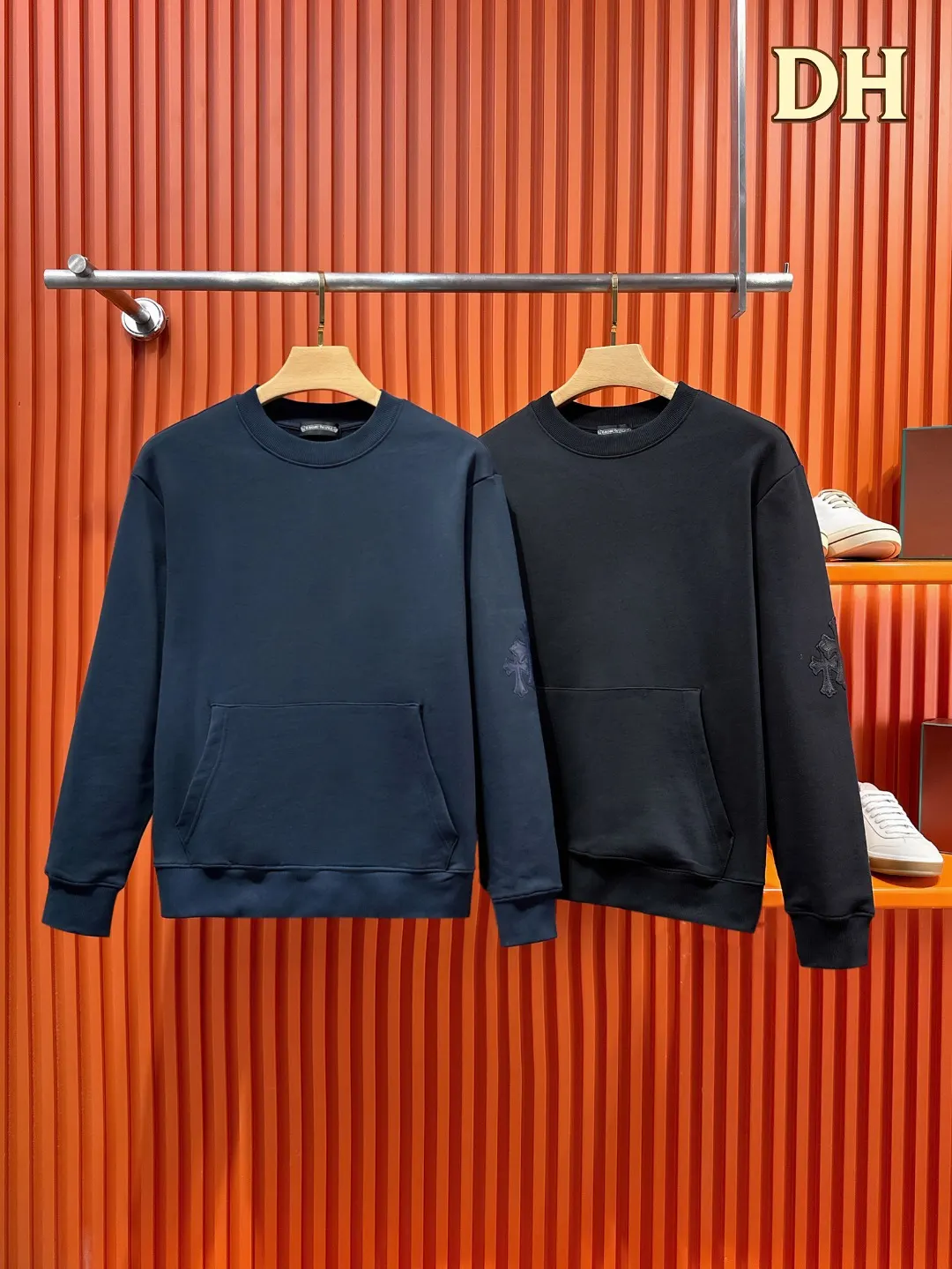 Chrome Hearts Cross Patch Crew-Neck Sweatshirt D19520994 — view 3