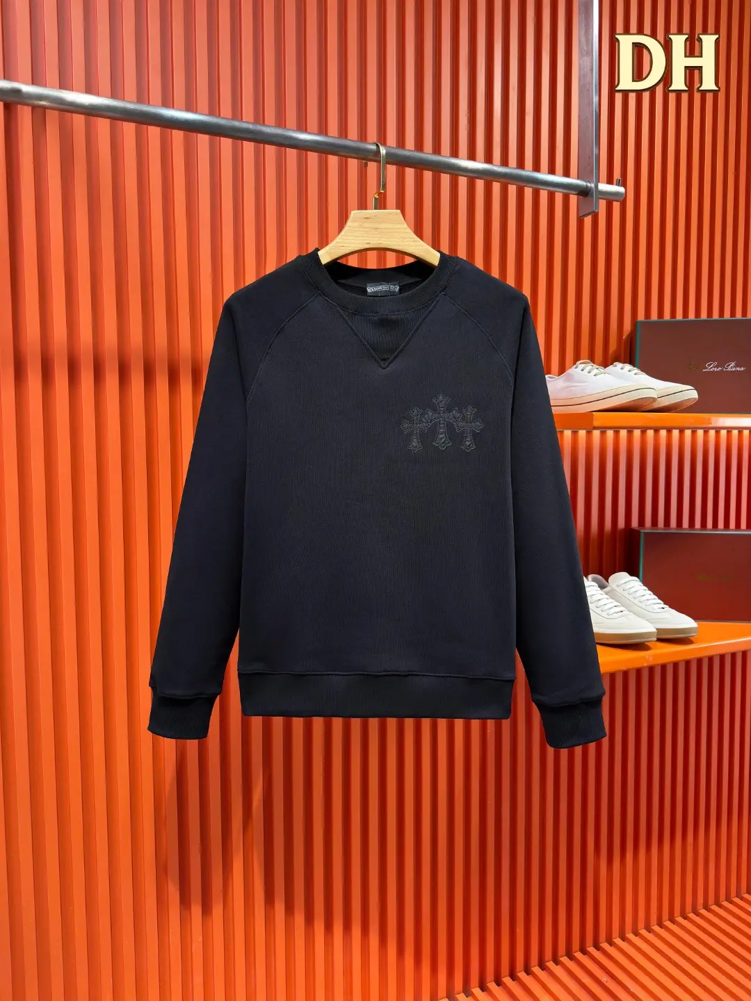 Chrome Hearts Cross Patch Embroidered Sweatshirt D19520986
