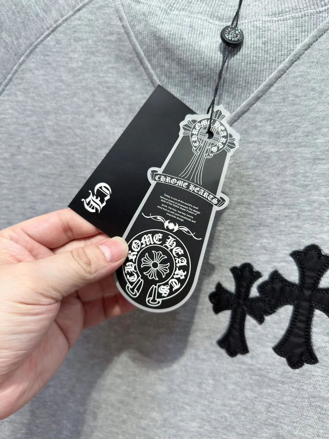 Cross Patch Embroidered Cotton Sweatshirt D19520985 — view 14