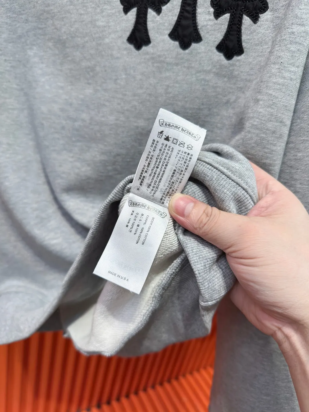 Cross Patch Embroidered Cotton Sweatshirt D19520985 — view 16