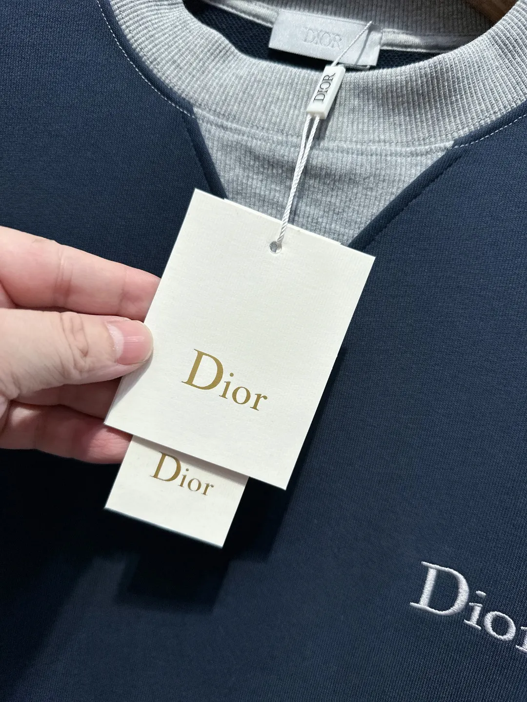 Two-Tone Logo Embroidery Sweatshirt D19521012 — view 11