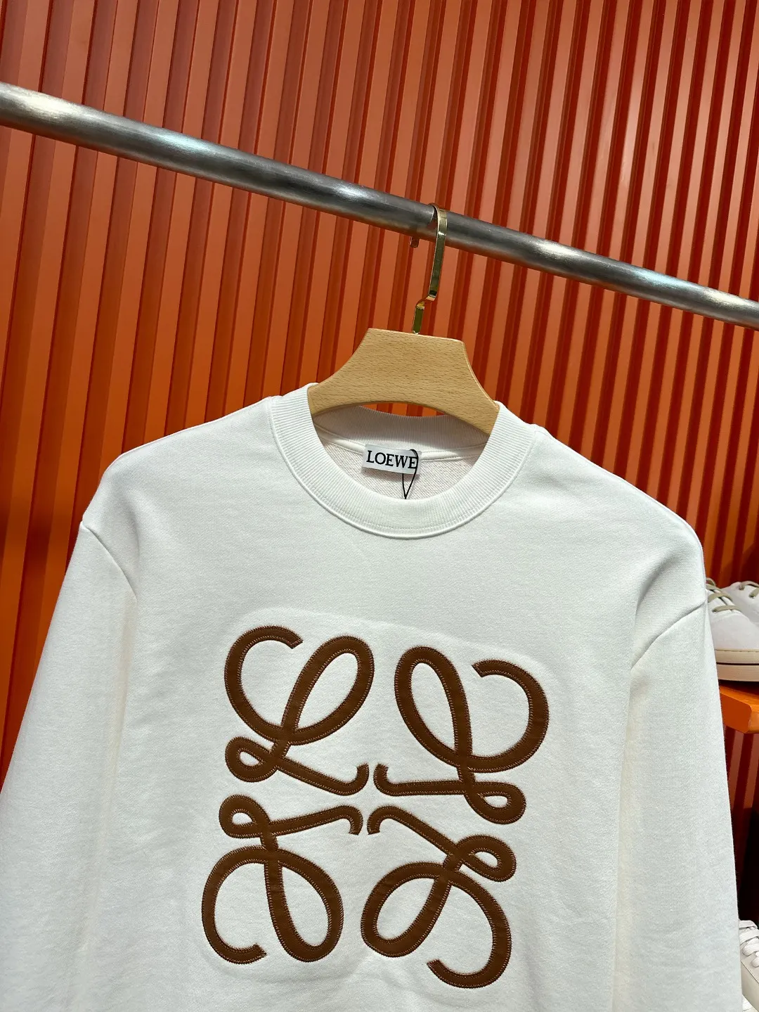 Anagram Embroidered Cotton Sweatshirt D19520996 — view 5