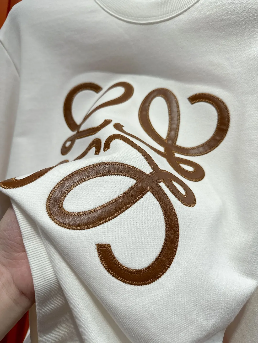 Anagram Embroidered Cotton Sweatshirt D19520996 — view 6