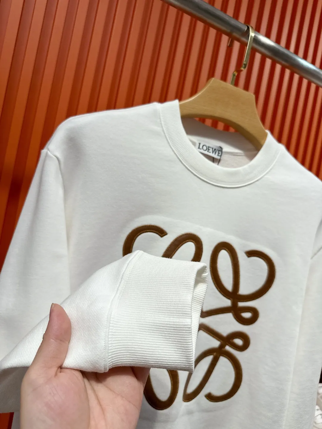 Anagram Embroidered Cotton Sweatshirt D19520996 — view 8