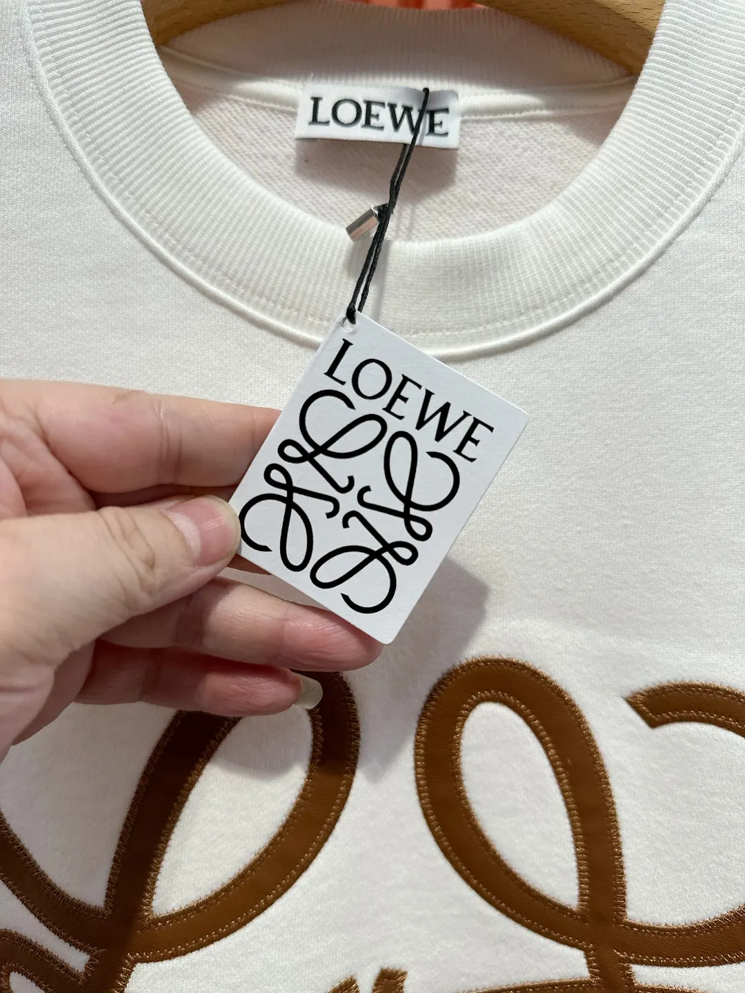 Anagram Embroidered Cotton Sweatshirt D19520996 — view 12