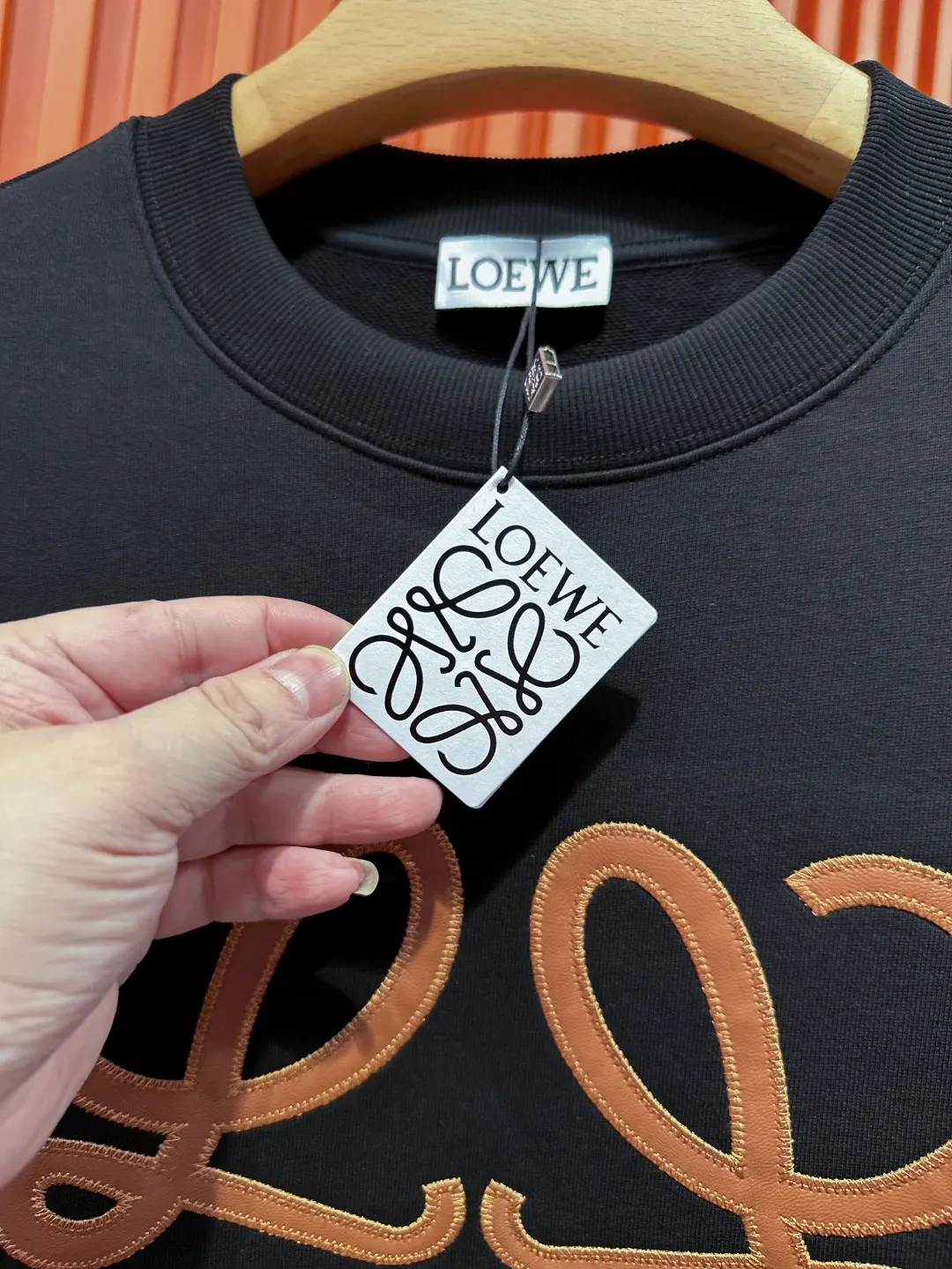 Anagram Embroidered Cotton Sweatshirt D19520995 — view 11