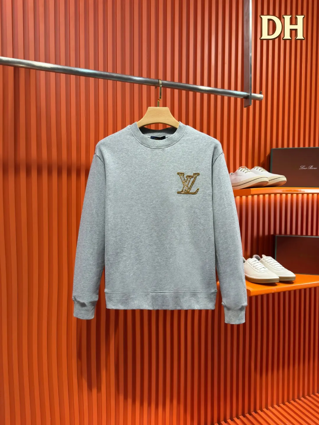 Embroidered Logo Cotton-Jersey Sweatshirt D19521004