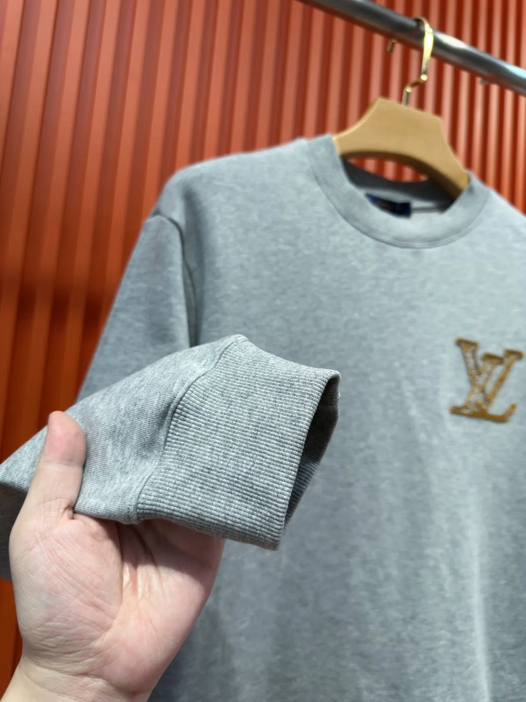 Embroidered Logo Cotton-Jersey Sweatshirt D19521004 — view 6