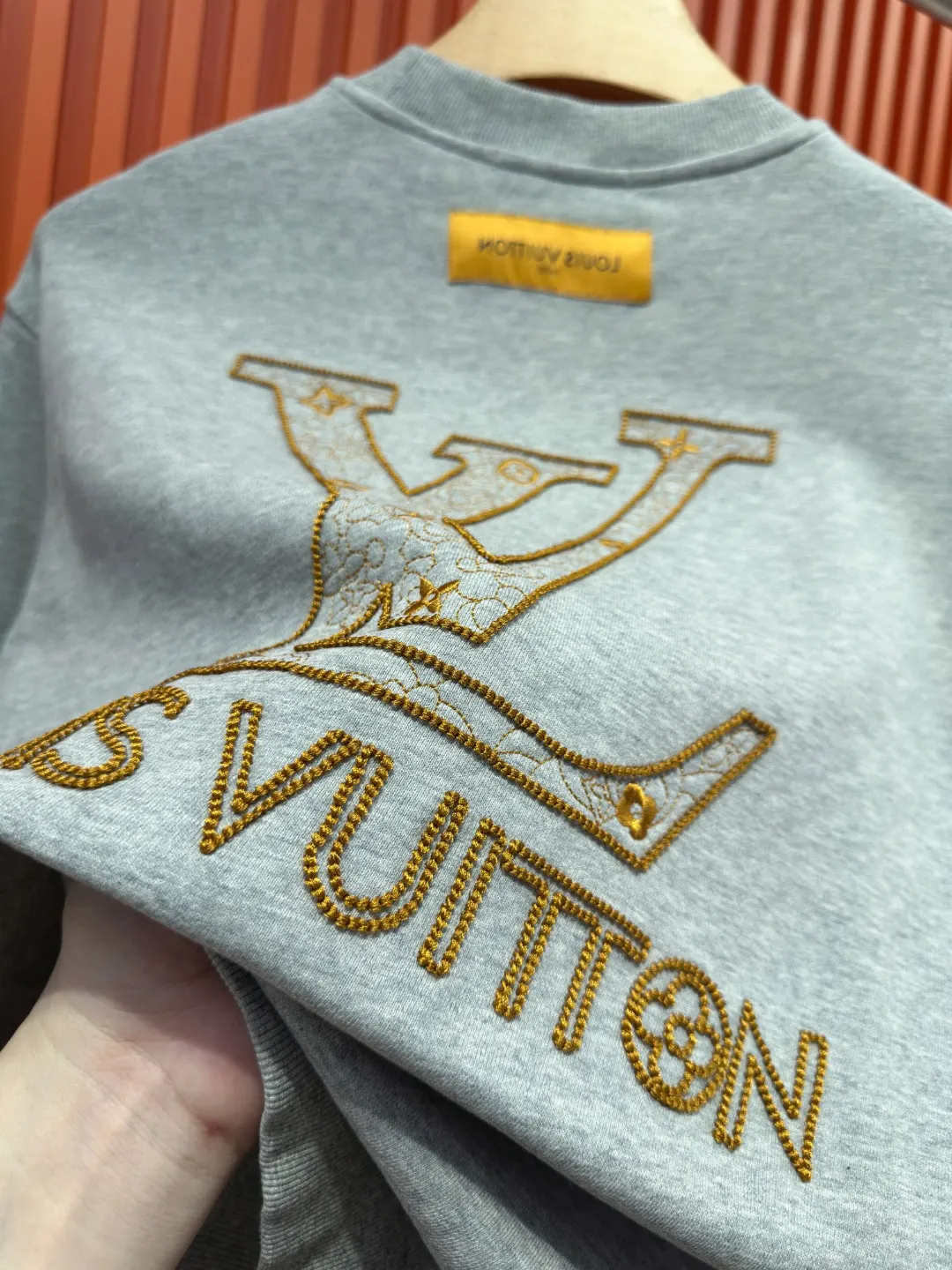 Embroidered Logo Cotton-Jersey Sweatshirt D19521004 — view 7