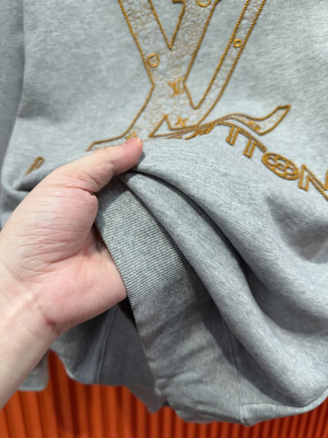 Embroidered Logo Cotton-Jersey Sweatshirt D19521004 — view 8