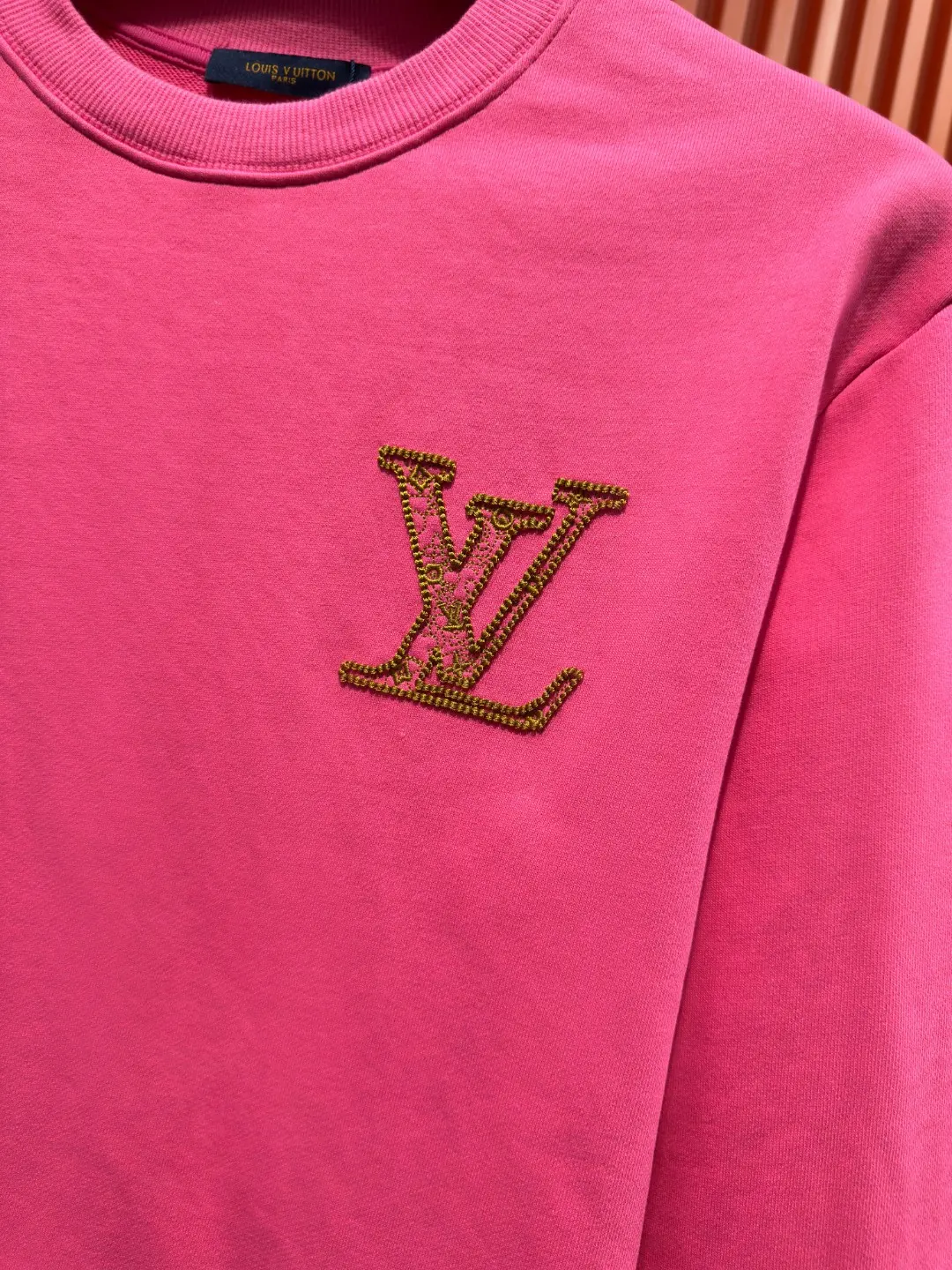 Embroidered Logo Cotton Crew-Neck Sweatshirt D19521002 — view 5