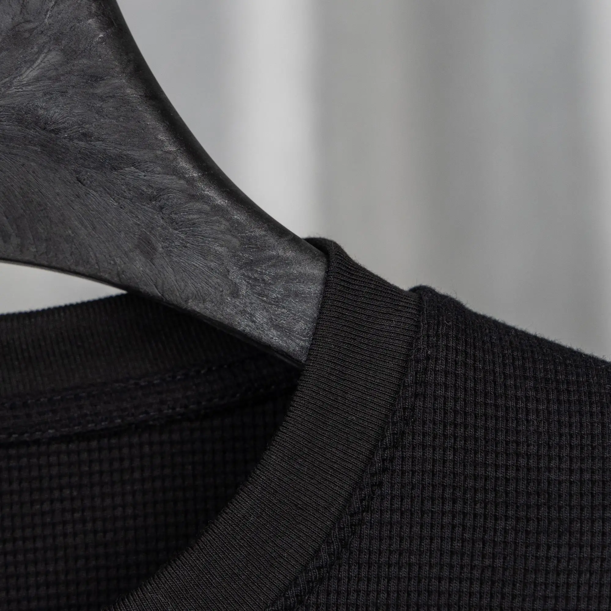 Chrome Hearts Waffle-Knit Henley Long-Sleeve Top D20021049 — view 7