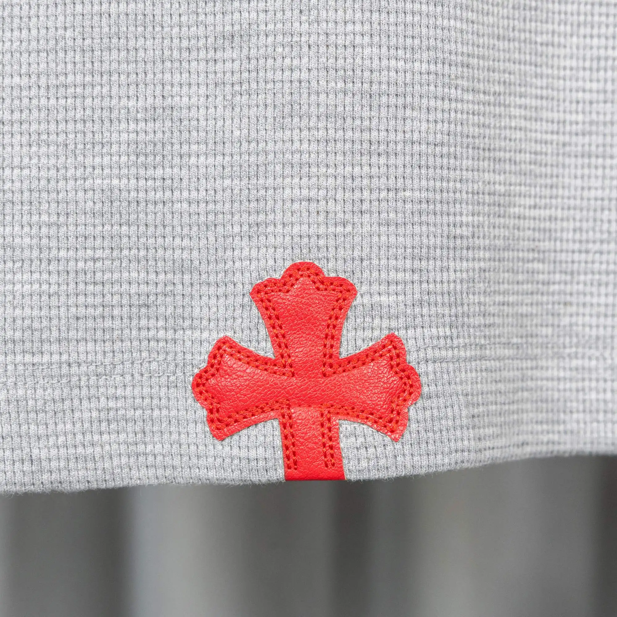 Chrome Hearts Waffle-Knit Long-Sleeve Henley D20021046 — view 14