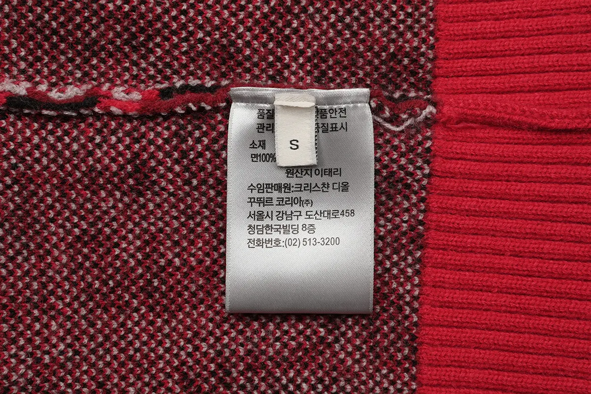 Oblique Jacquard Crew-Neck Knit Sweater D20021096 — view 8