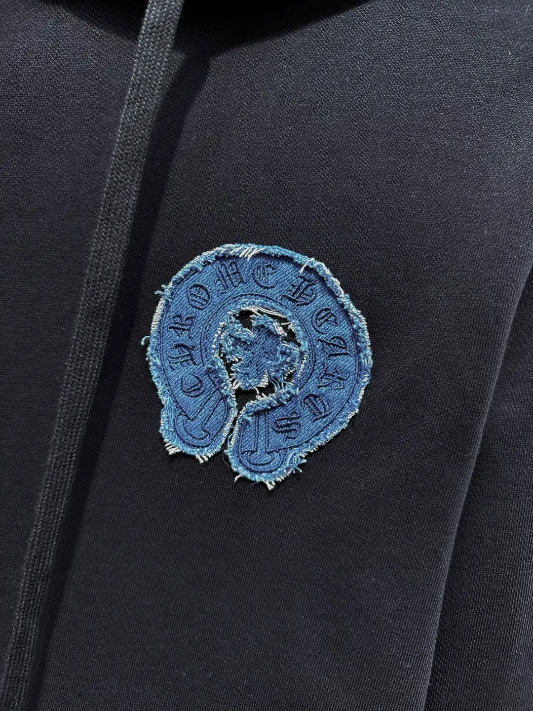 Chrome Hearts Denim Patch Embroidered Hoodie D21520988 — view 5