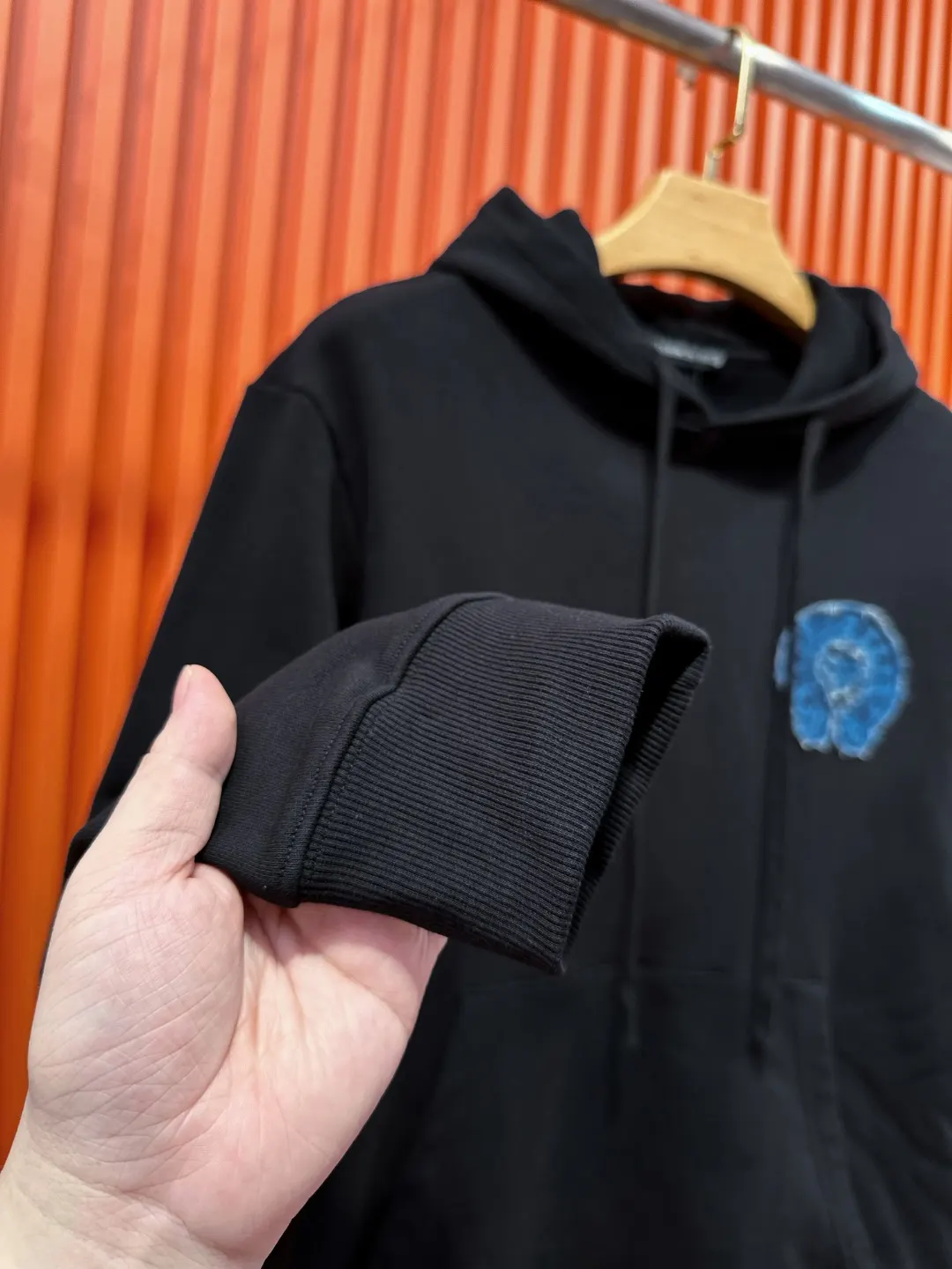 Chrome Hearts Denim Patch Embroidered Hoodie D21520988 — view 6