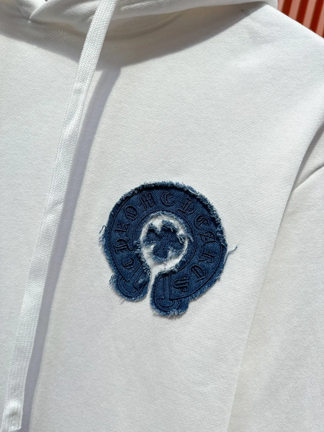 Denim Patch Horseshoe Logo Hoodie D21520987 — view 6