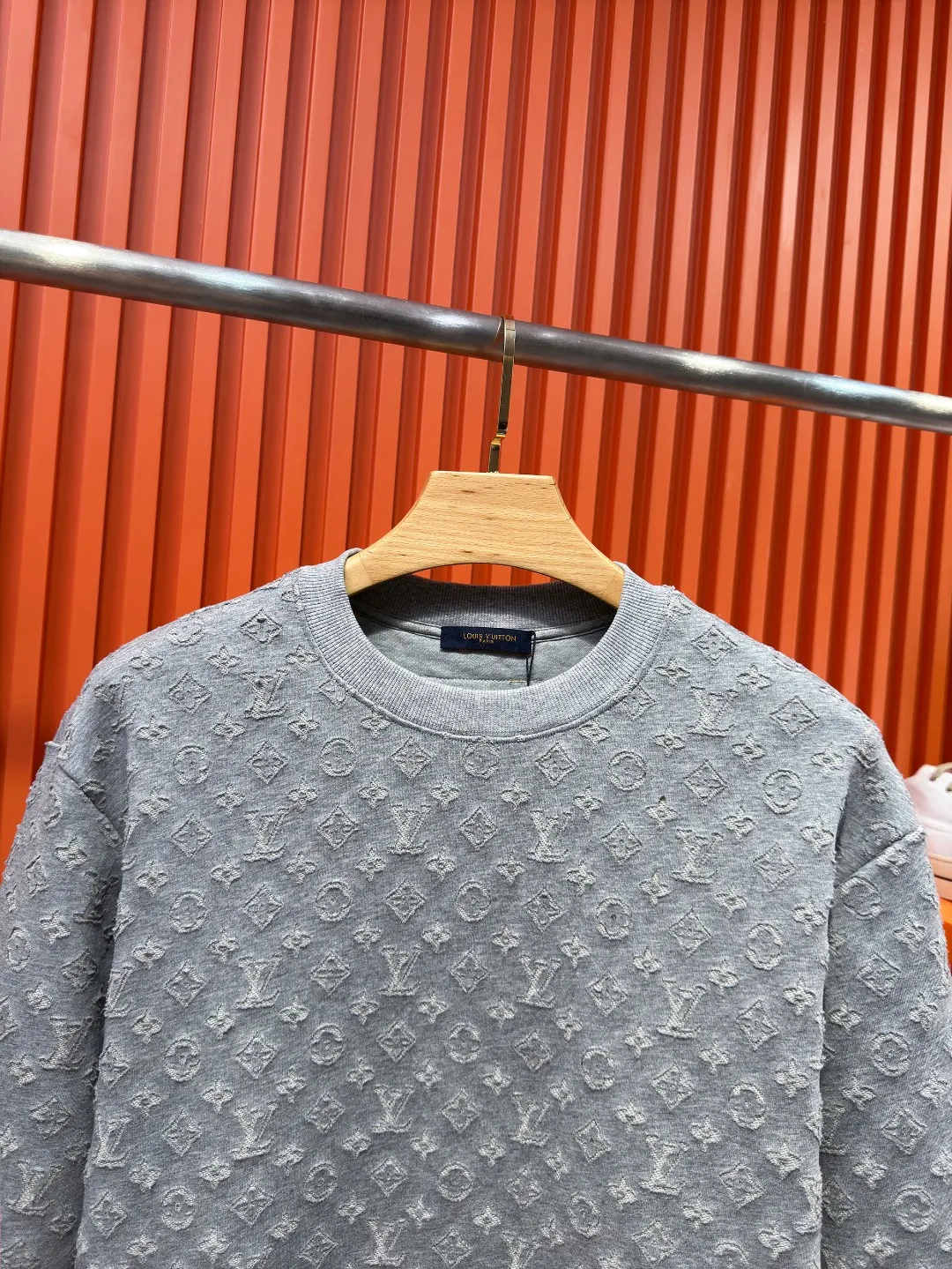 Monogram Jacquard Devoré Crew-Neck Sweatshirt D21520999 — view 4