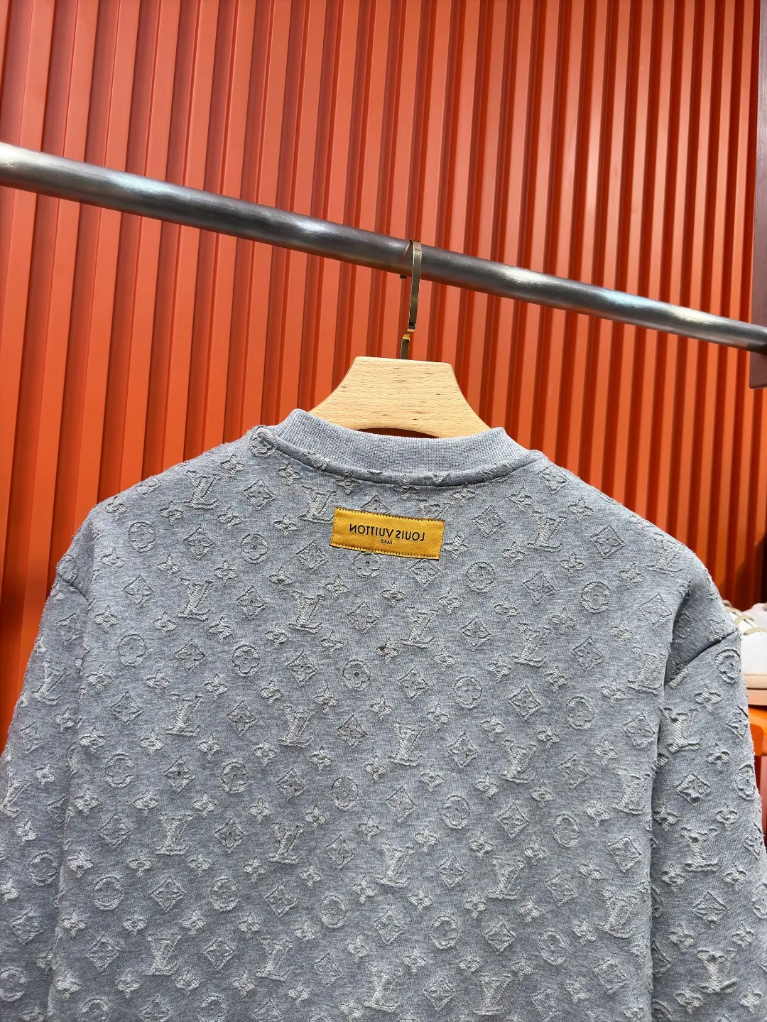Monogram Jacquard Devoré Crew-Neck Sweatshirt D21520999 — view 8