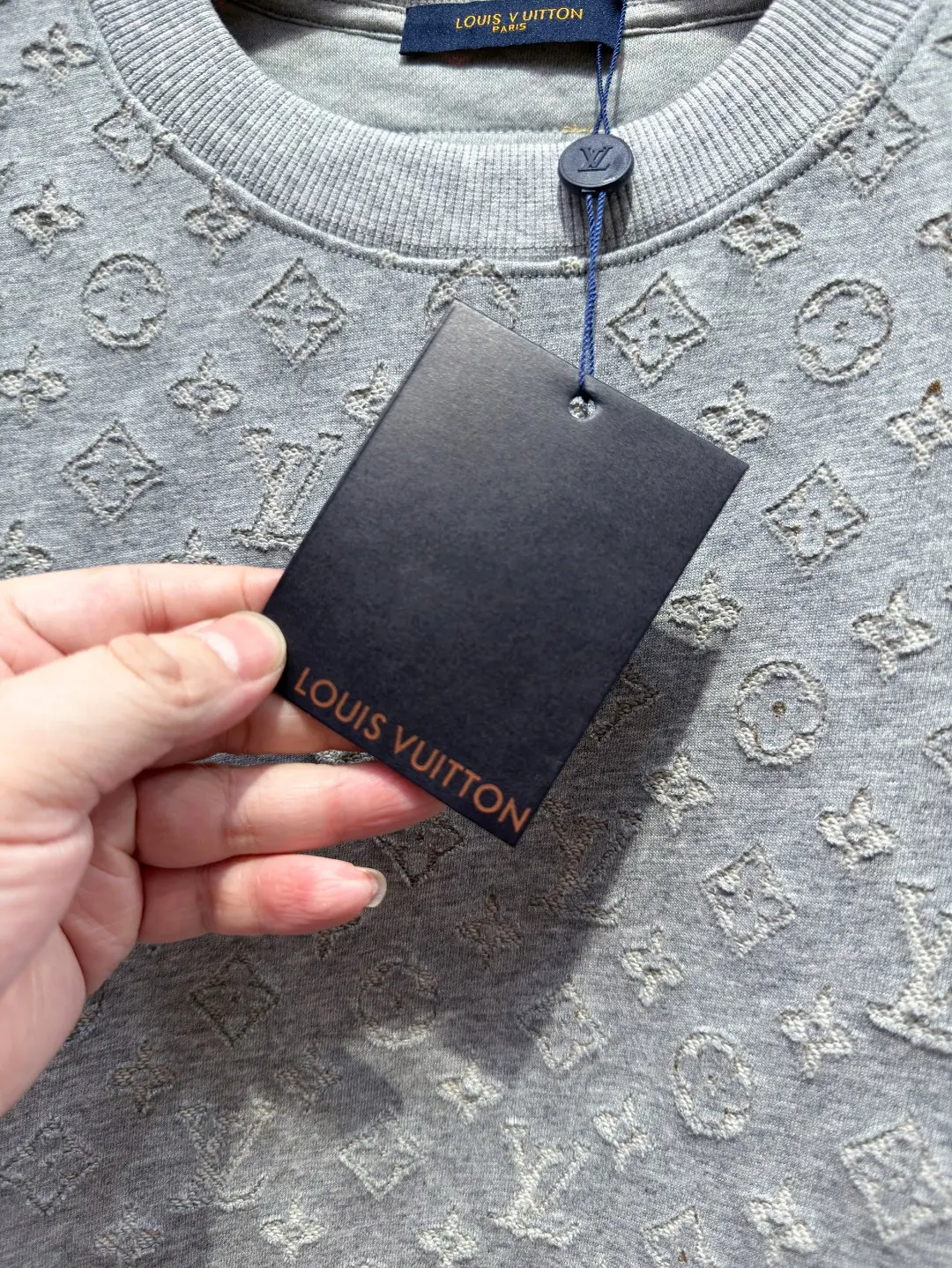 Monogram Jacquard Devoré Crew-Neck Sweatshirt D21520999 — view 9