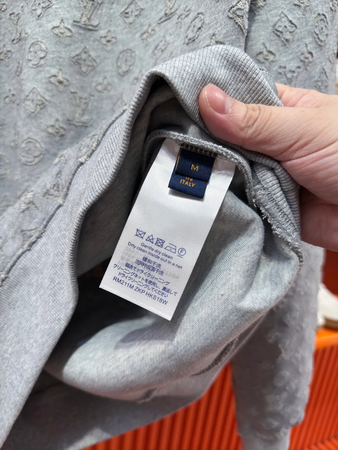 Monogram Jacquard Devoré Crew-Neck Sweatshirt D21520999 — view 10
