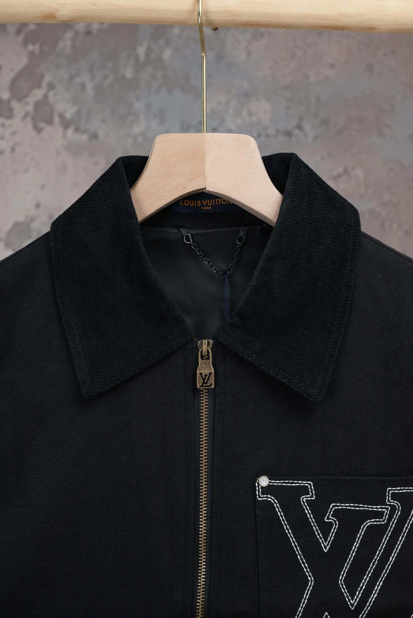 Embroidered Canvas Workwear Jacket D23021078 — view 3