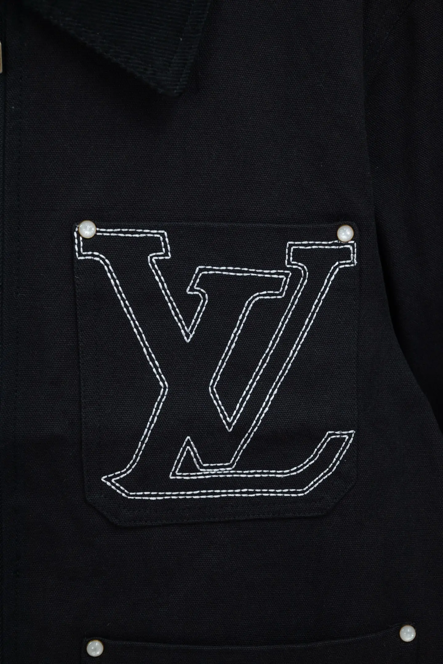 Embroidered Canvas Workwear Jacket D23021078 — view 5