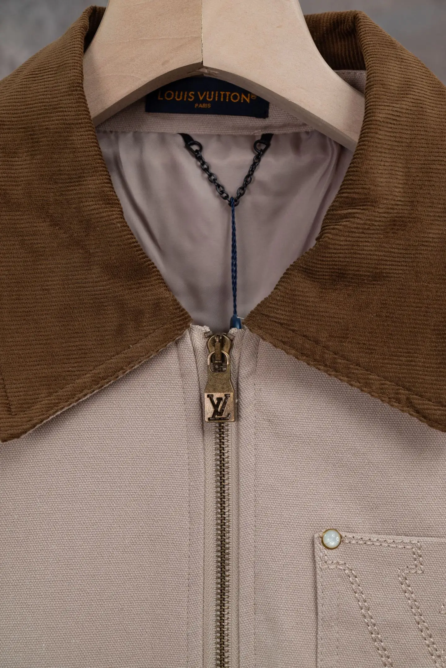 Embroidered Canvas Workwear Jacket D23021079 — view 5