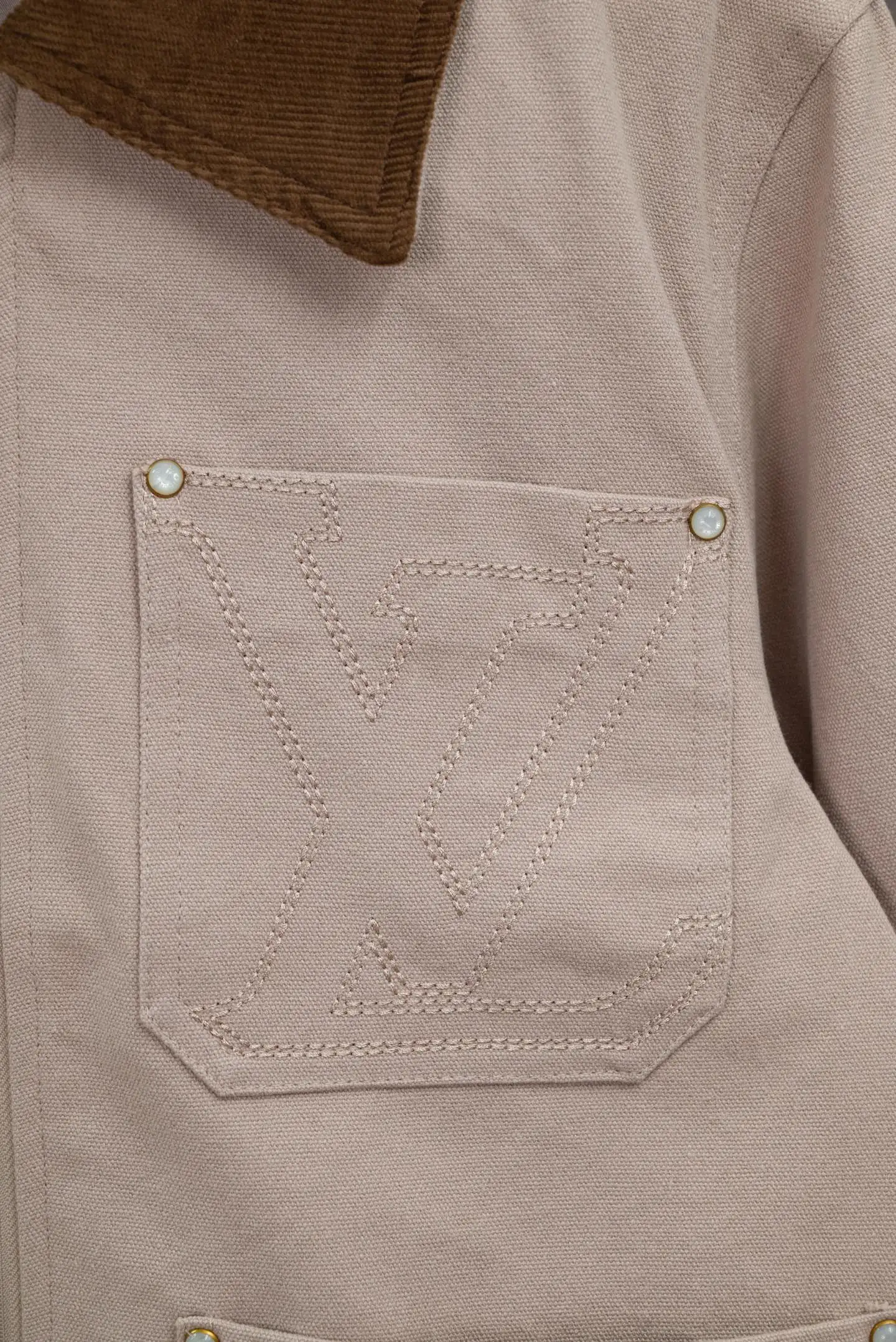 Embroidered Canvas Workwear Jacket D23021079 — view 6