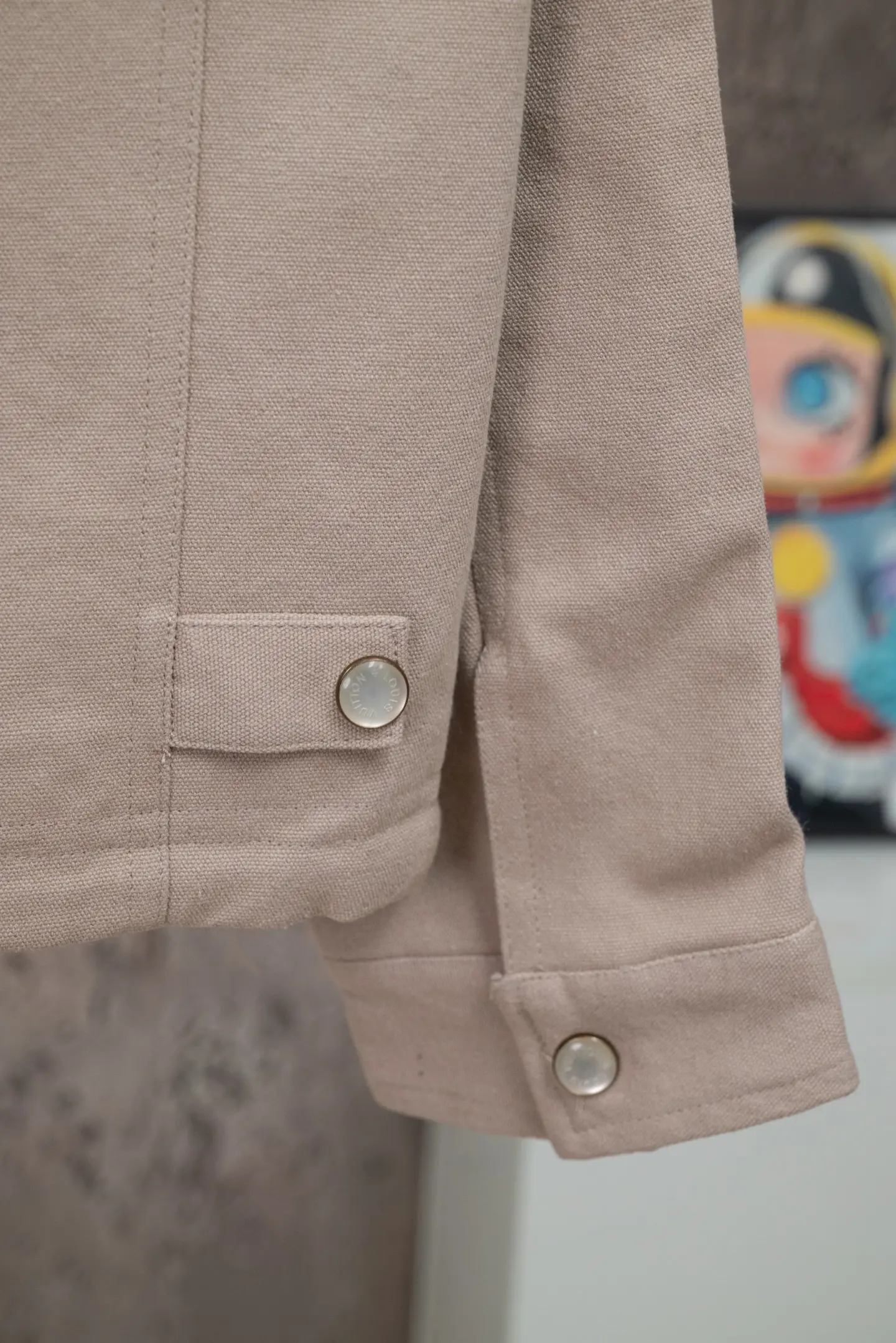 Embroidered Canvas Workwear Jacket D23021079 — view 8