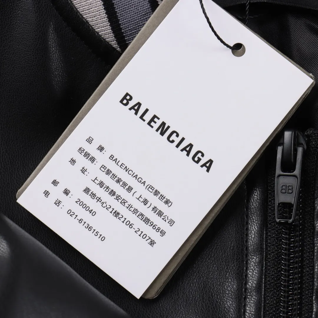 Embroidered Faux Leather Bomber Jacket D24021091 — view 9
