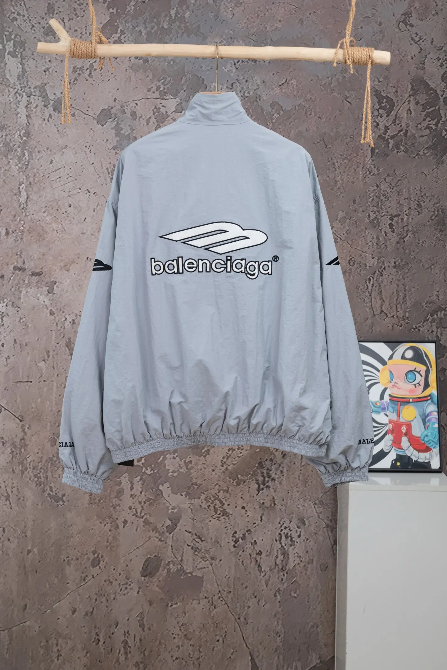 Logo-Embroidered Waterproof Track Jacket D24021085 — view 2